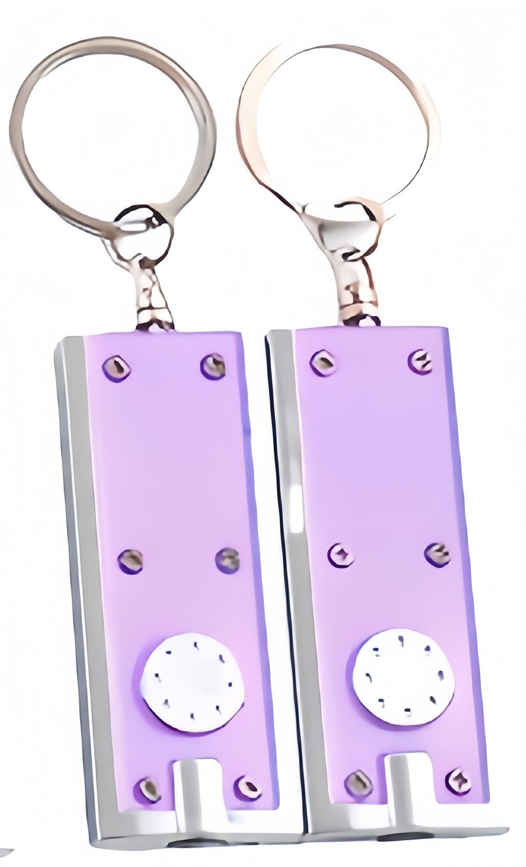 Slim Rectangular Flashlight Key Chain
