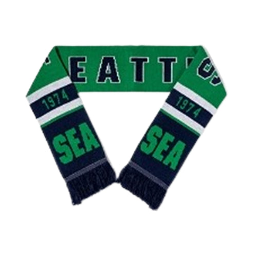 Acrylic Knit Football Fan Scarf