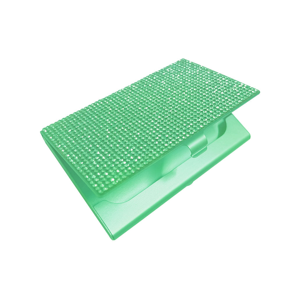 Rhinestone Business Card Holder Sticking Diamond Business Card Box
