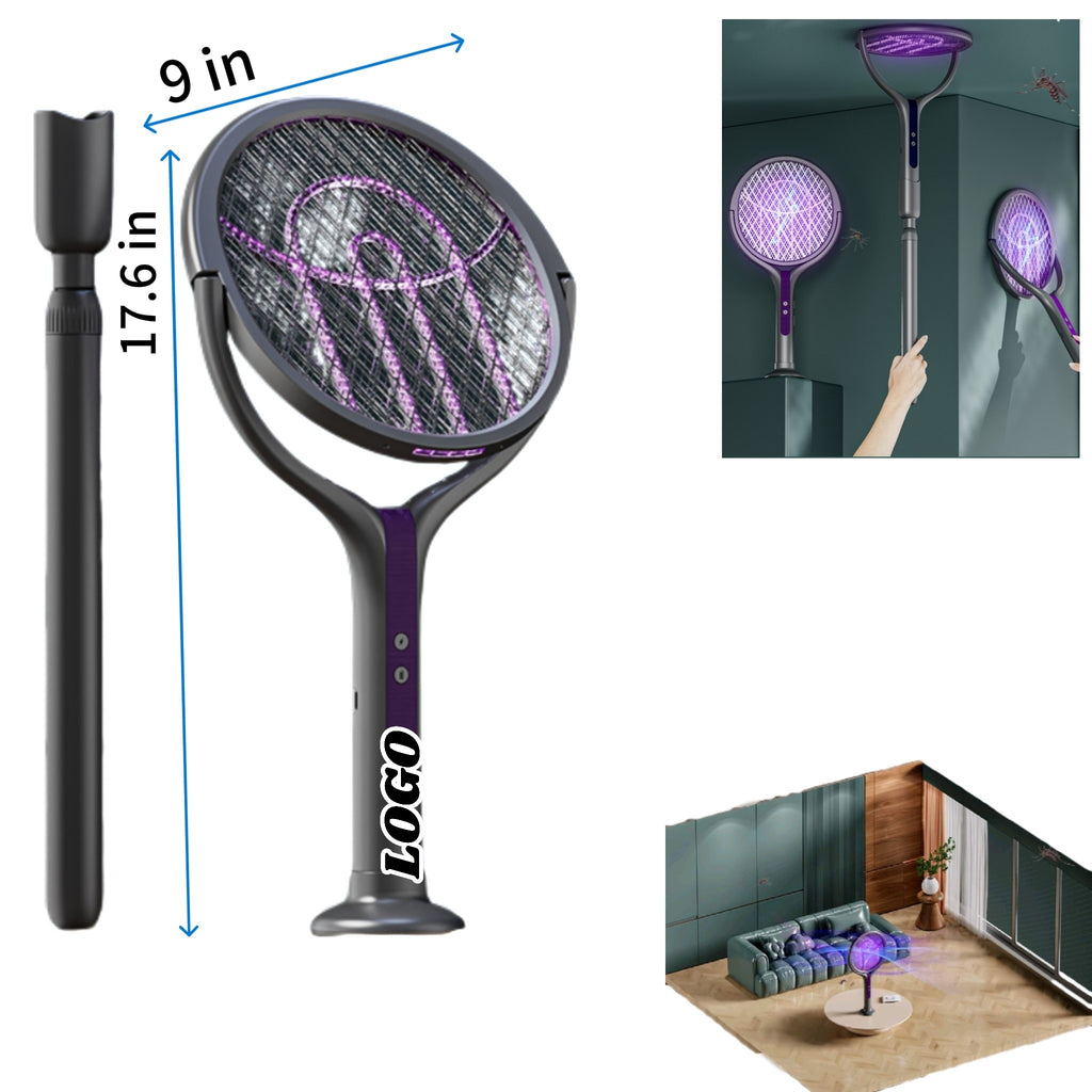 Rotatable And Retractable Electric Mosquito Swatter
