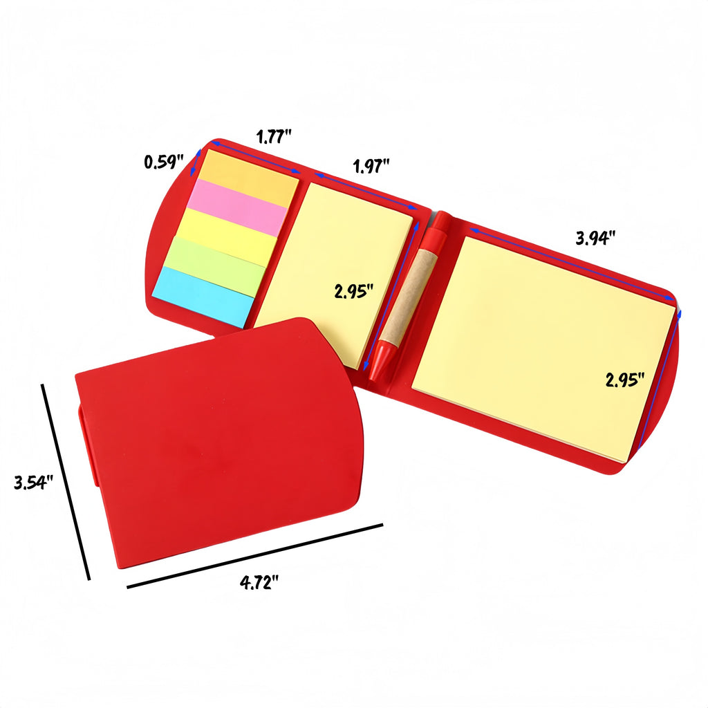 Sticky Flag Jotter Note Pad With Pen