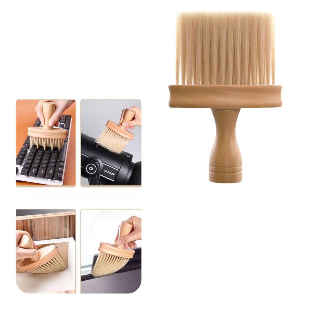 Solid Wood Bristle Brush For Car Interior Cleaning
