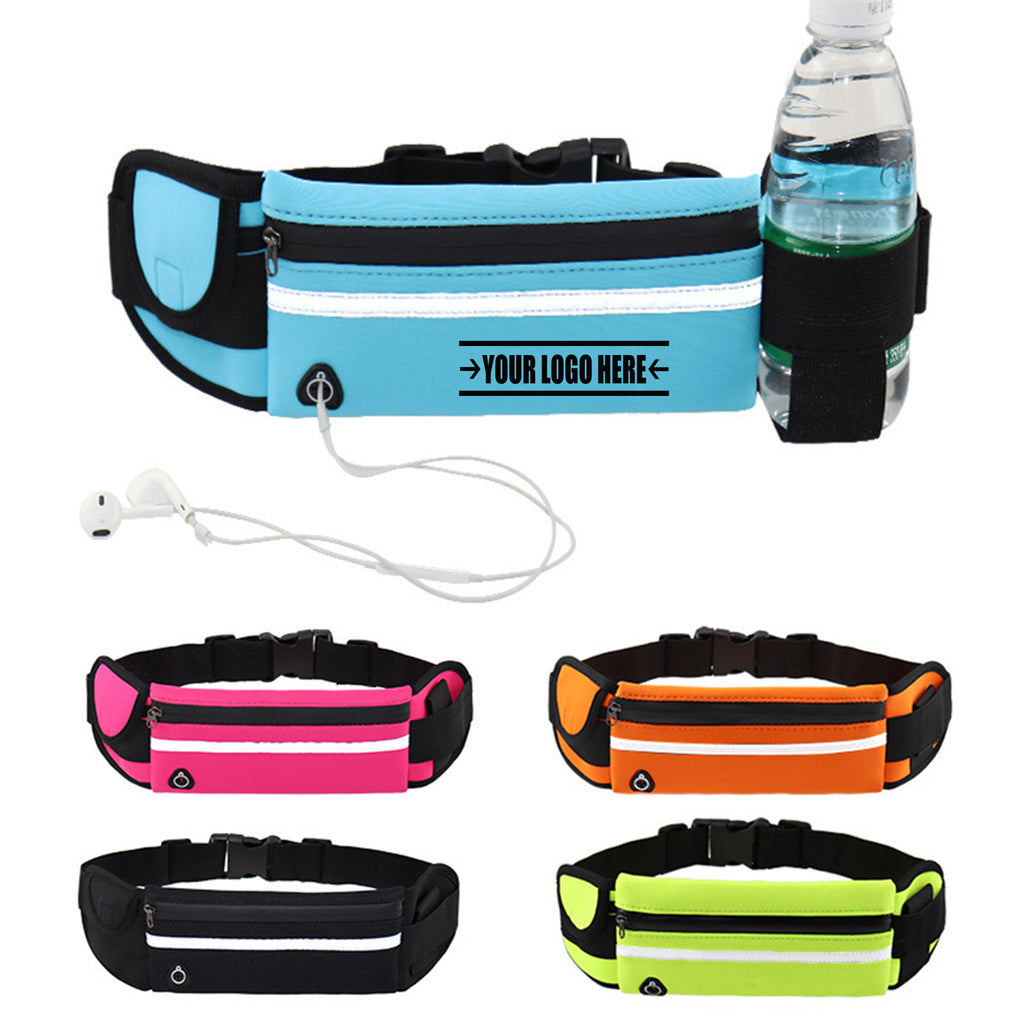 Unisex Sports Reflective Fanny Pack Running Belt Waist Bag