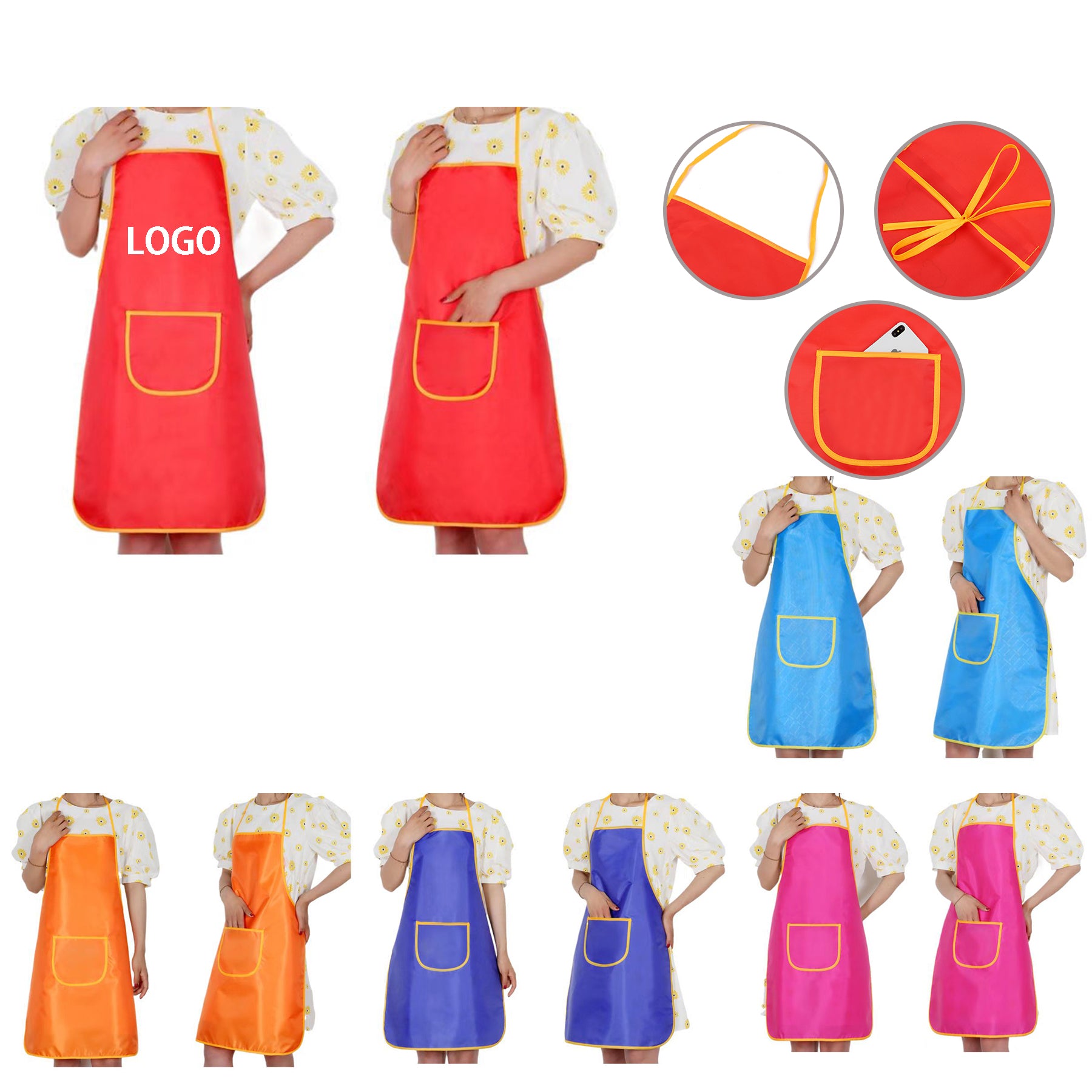 Waterproof Kitchen Apron With Pocket