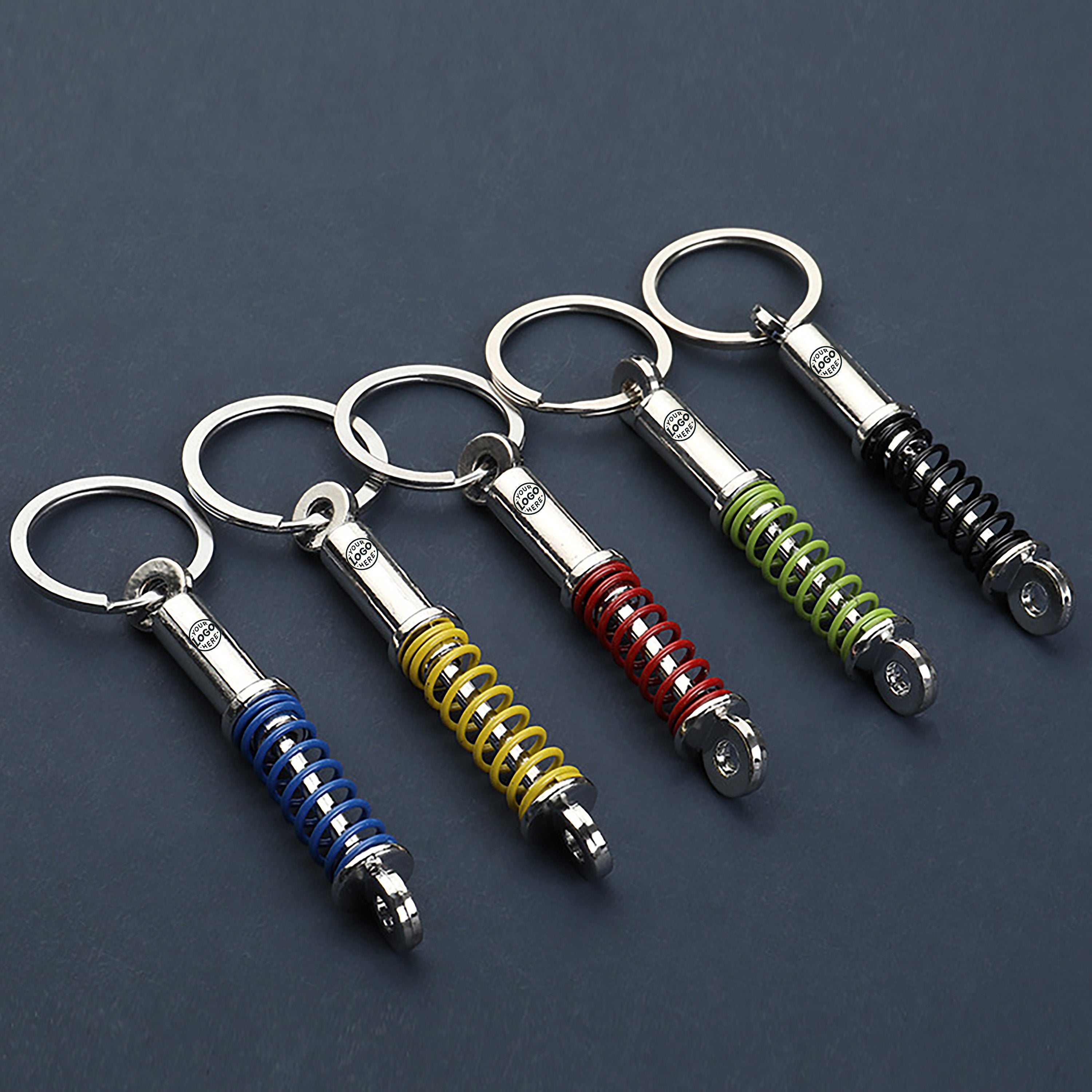 Spring Shock Absorber Keychain