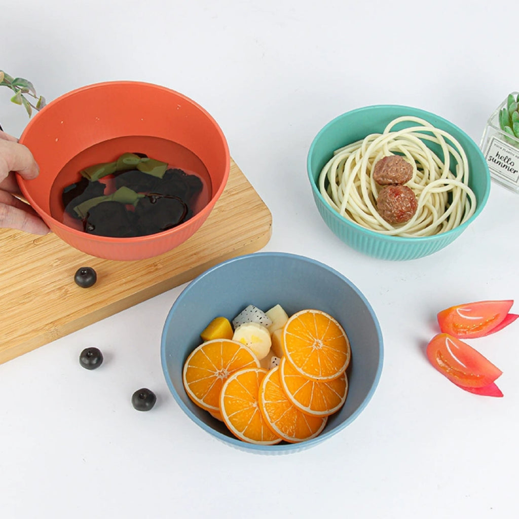 Wheat Straw Plastic Bowl
