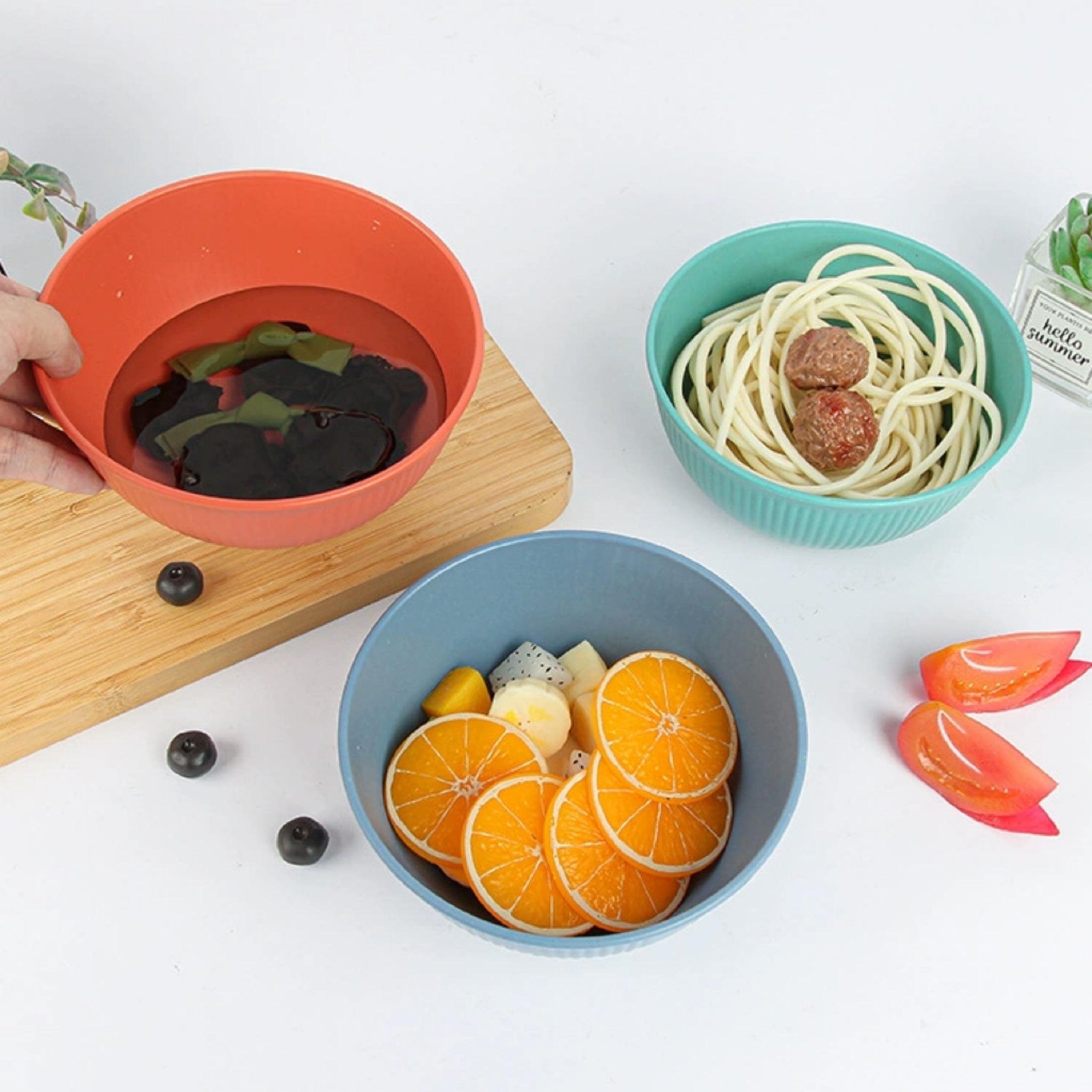 Wheat Straw Plastic Bowl