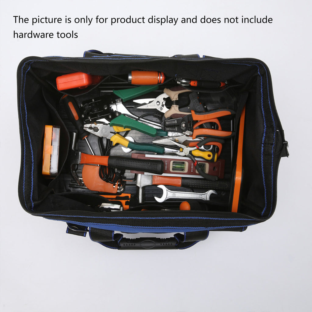 Tool Bag with Hard Bottom Large Capacity for Electrician