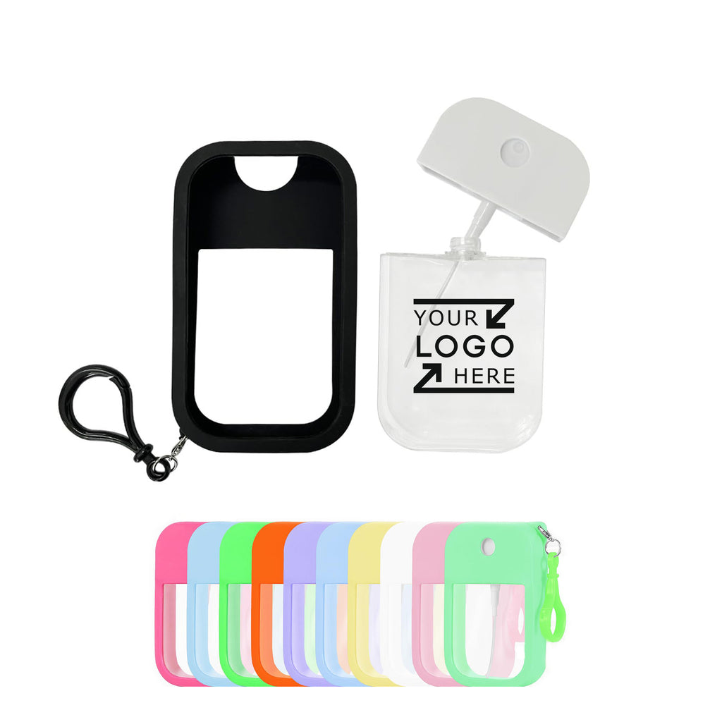 1.7 Oz Mini Card Travel Spray Bottle With Keychain