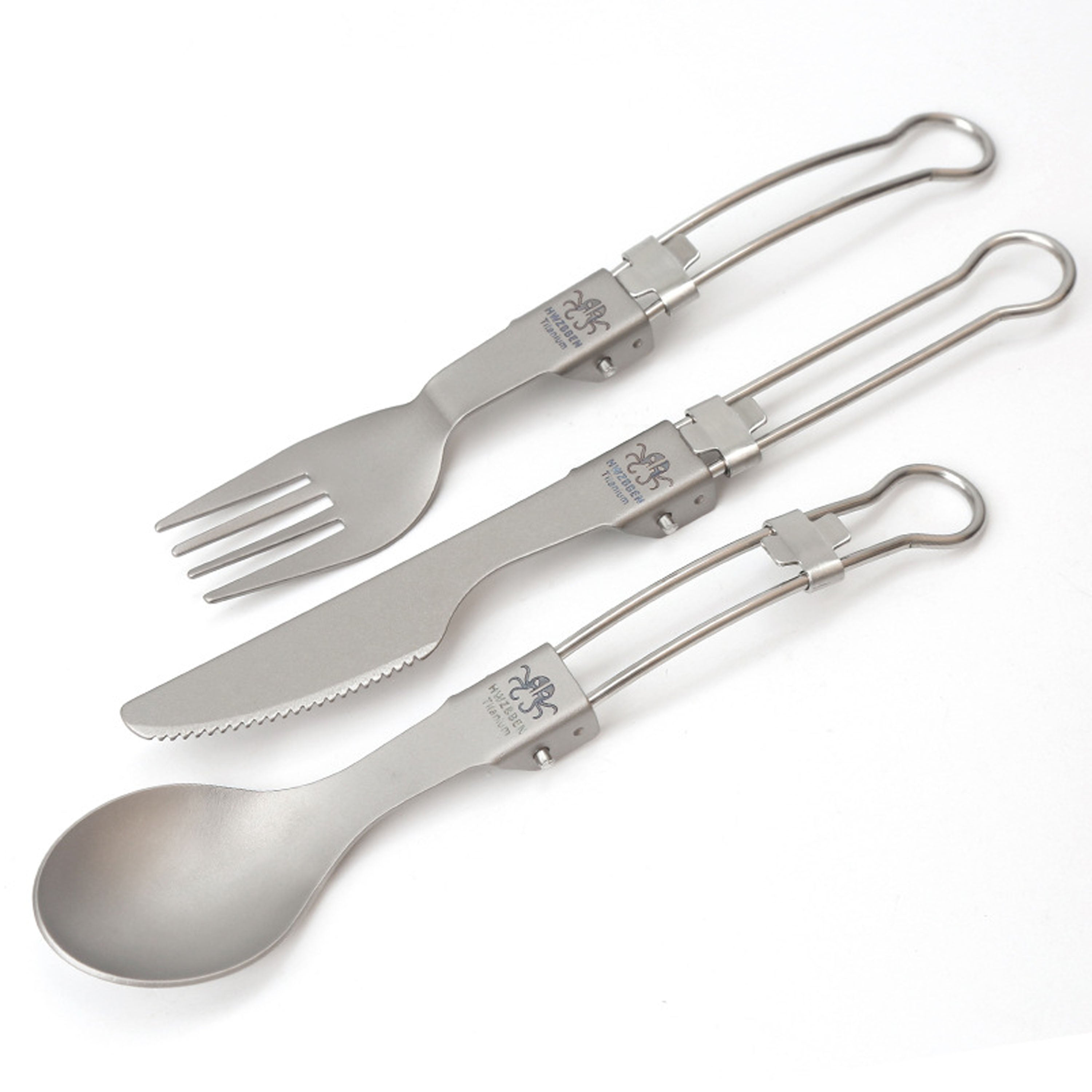 Titanium Folding Cutlery