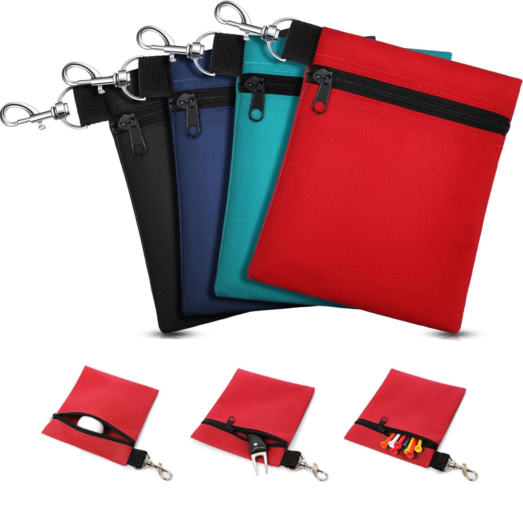 Zipper Golf Ball Bag