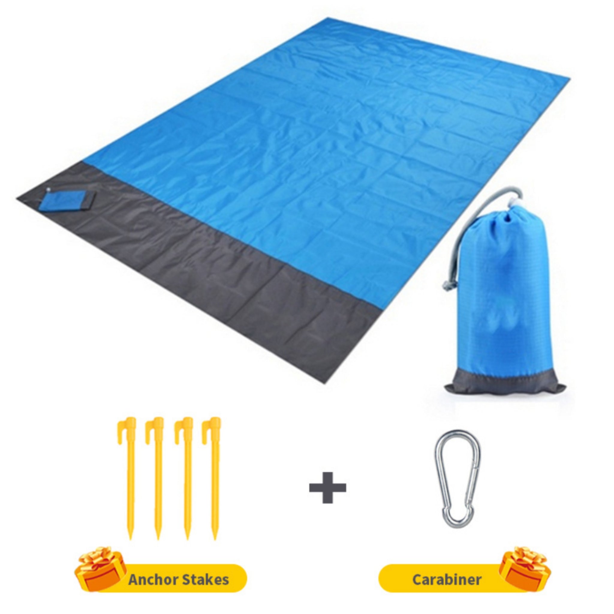 Beach Mat Waterproof Lightweight Sandproof Portable Picnic