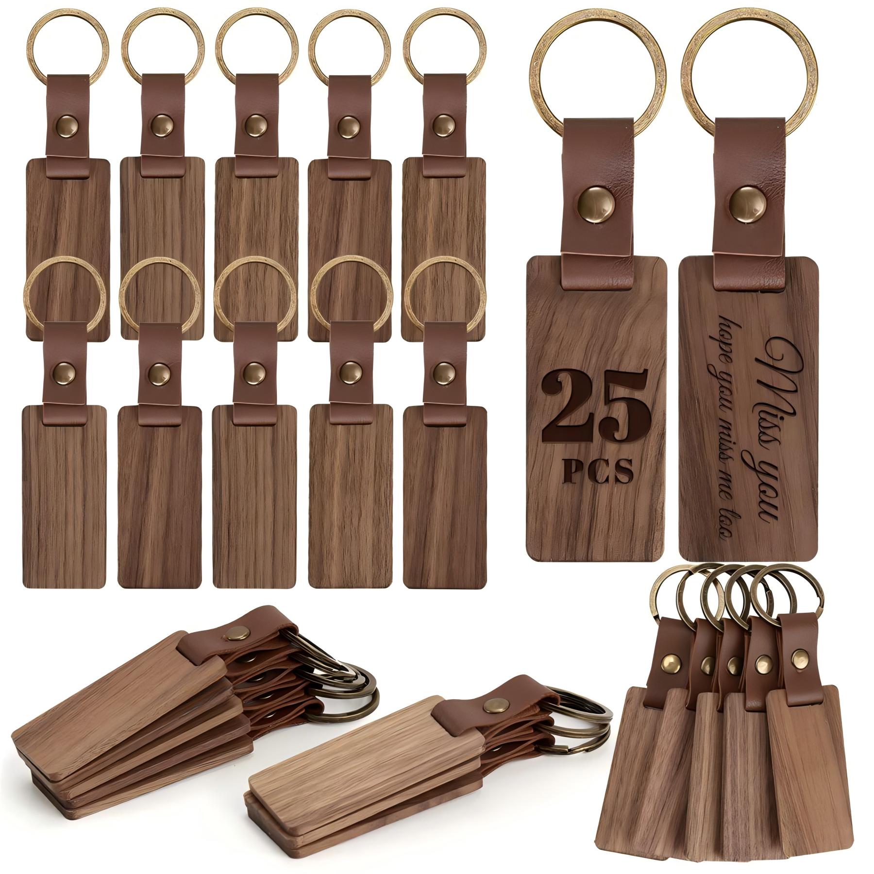 Custom Logo Wood Keychain