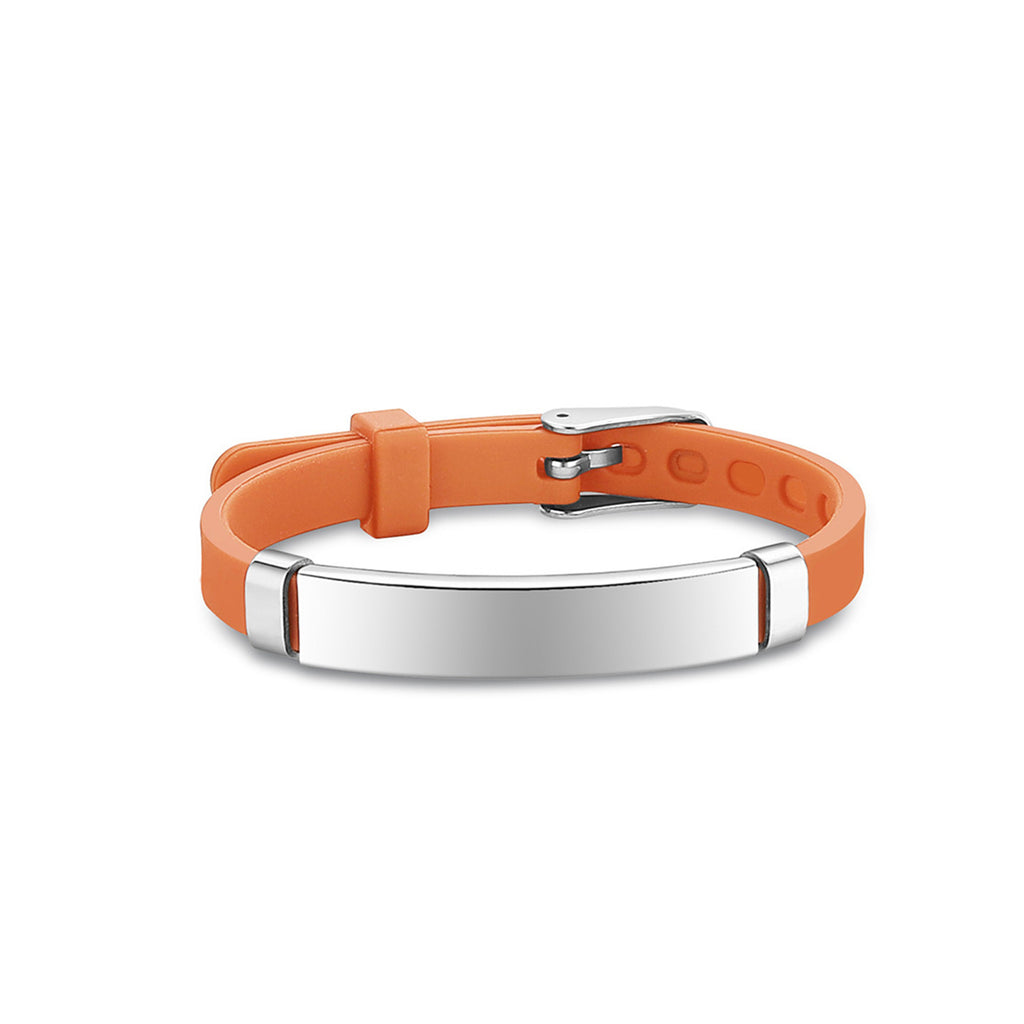 Children's Anti-Loss Multi-Color Titanium Steel Silicone Wristband