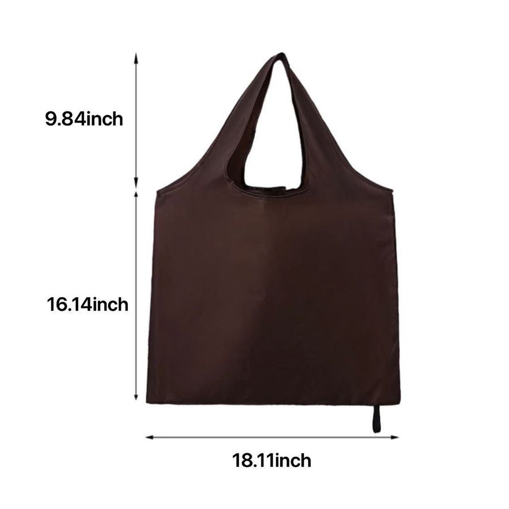 Foldable Polyester Fabric Reusable Pocket Totes