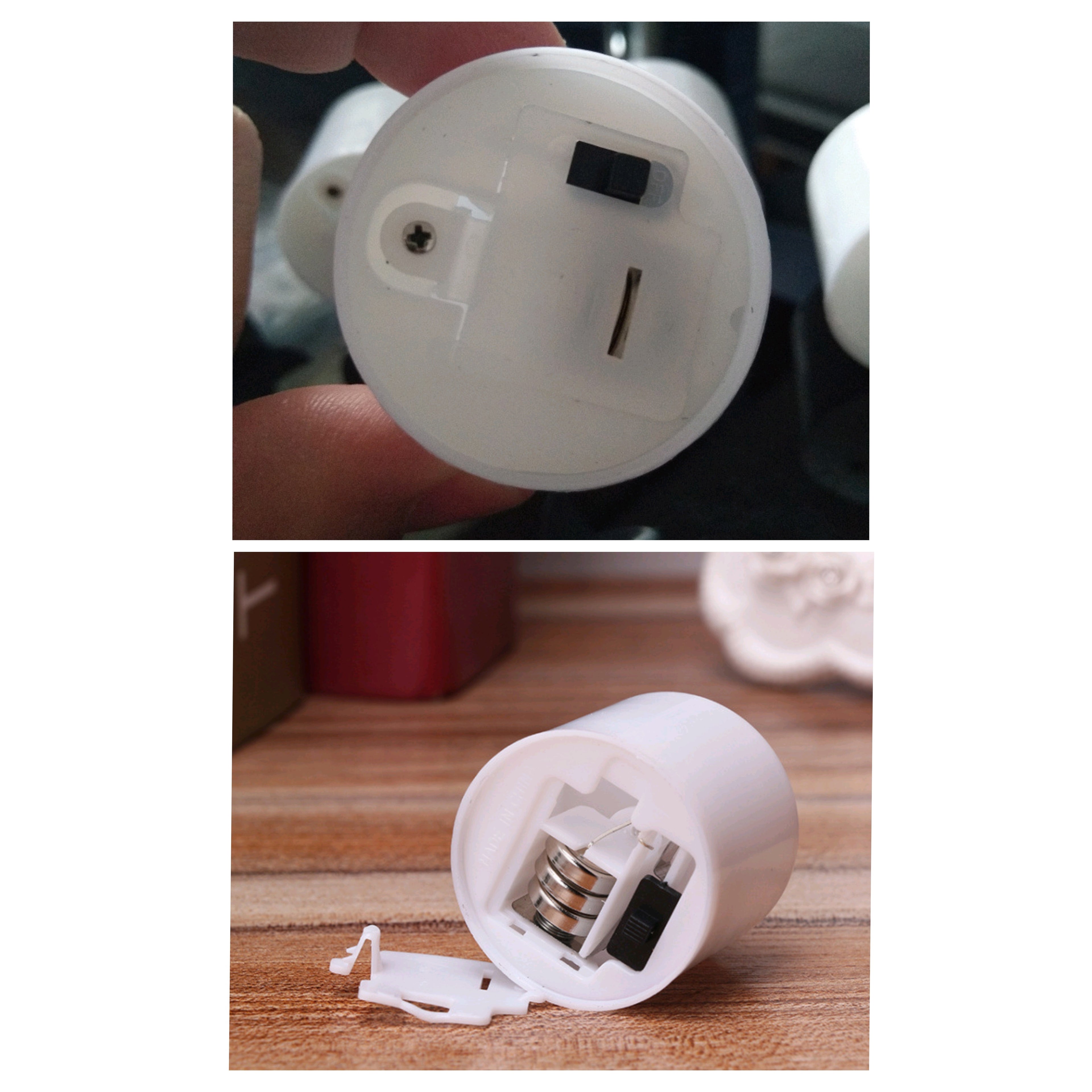 Colorful Electronic Candle Light With Screw