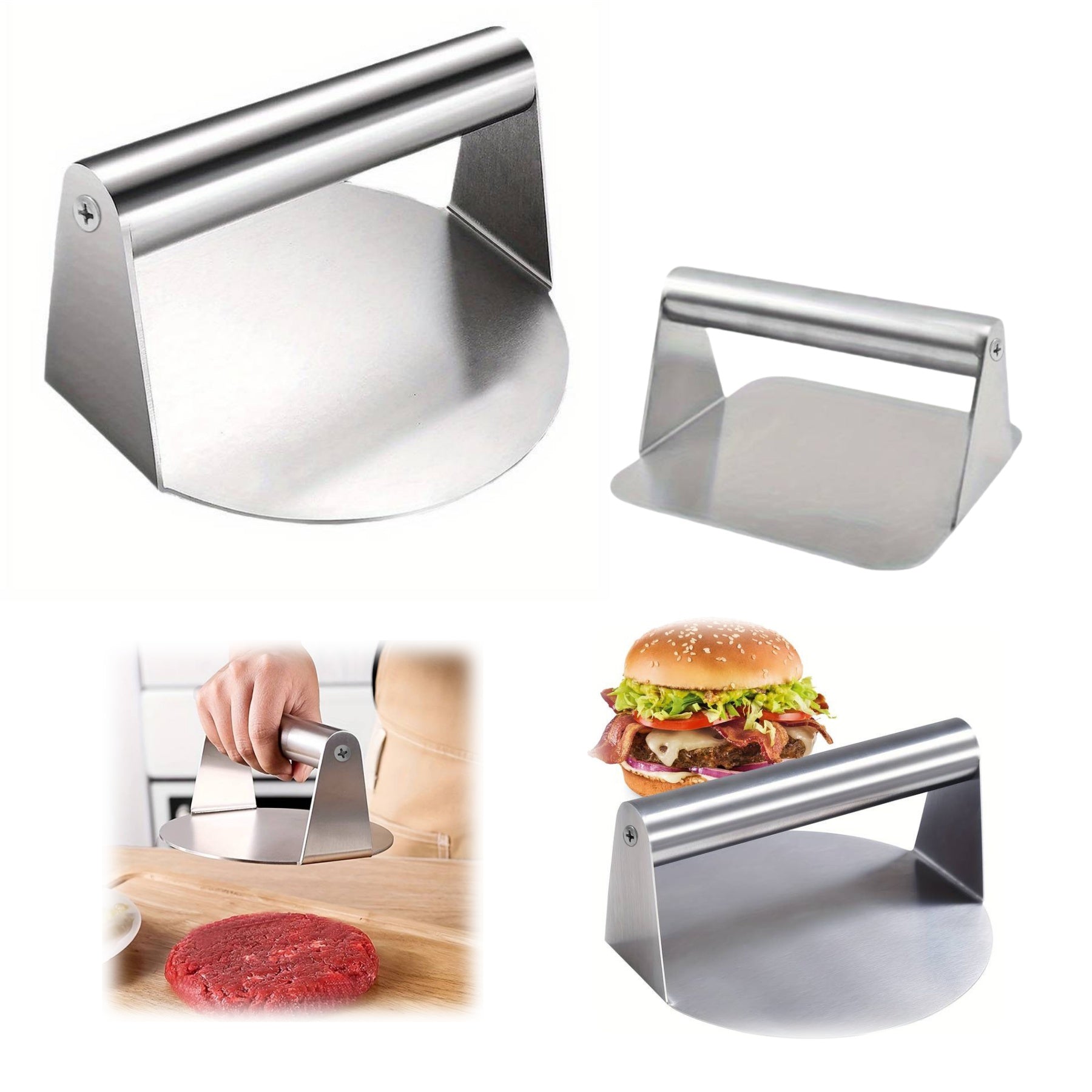 Stainless Steel Meat Press