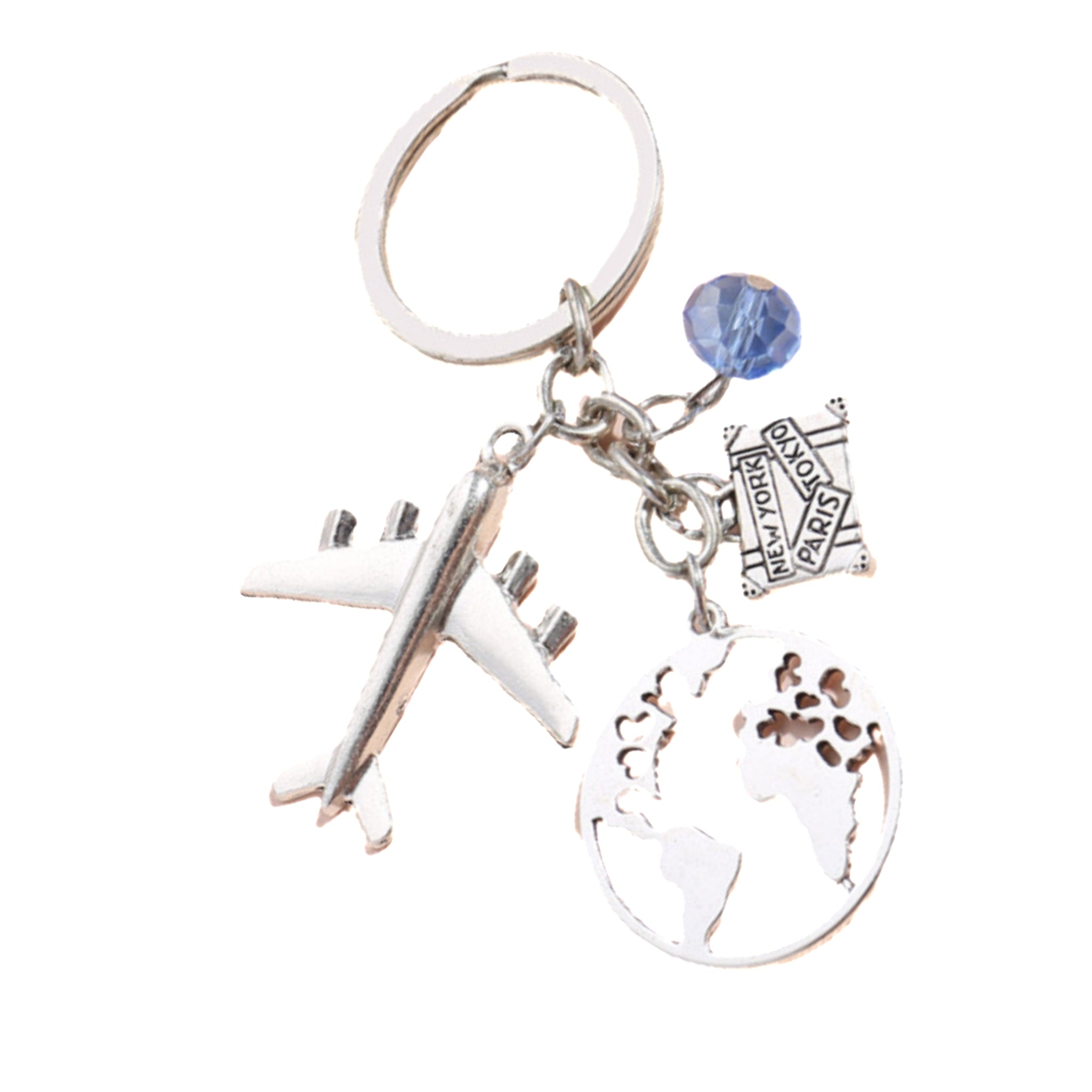 Airplane Travel - themed Keychain Pendant