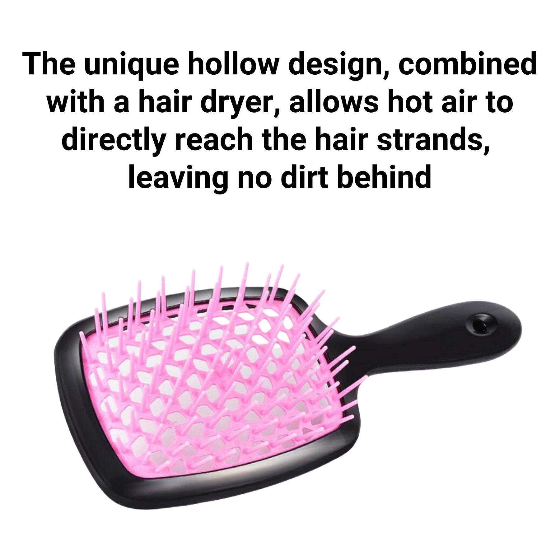 Square Hollow Grid Massage Comb