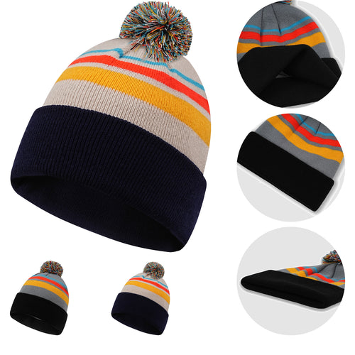 Acrylic Knit Cuffed Beanie Cap