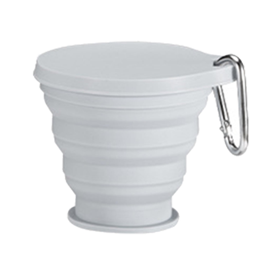 Silicone Collapsible Carabiner Cup with Lid