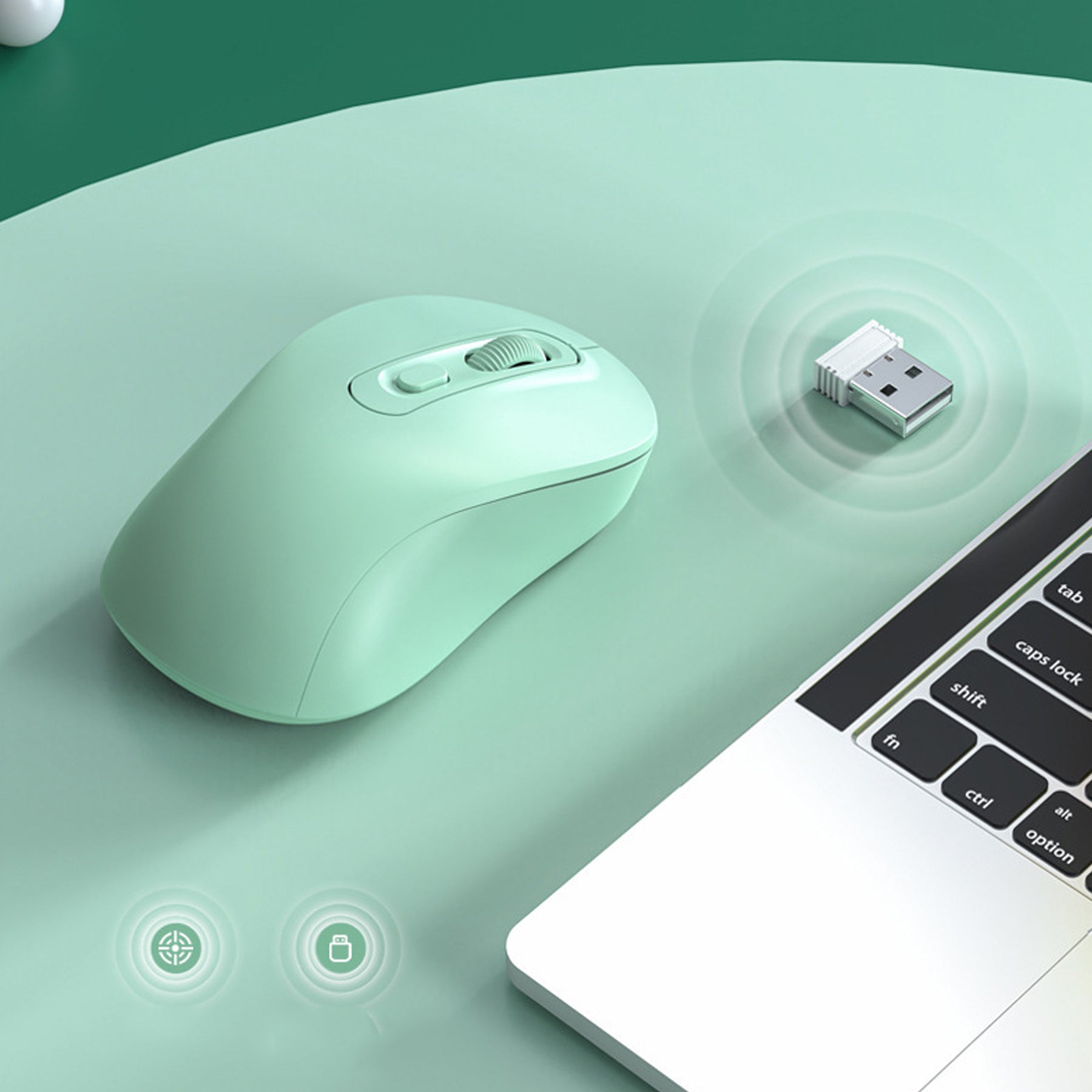 Rechargeable Silent Wireless Connection Mouse 2.4G Hz