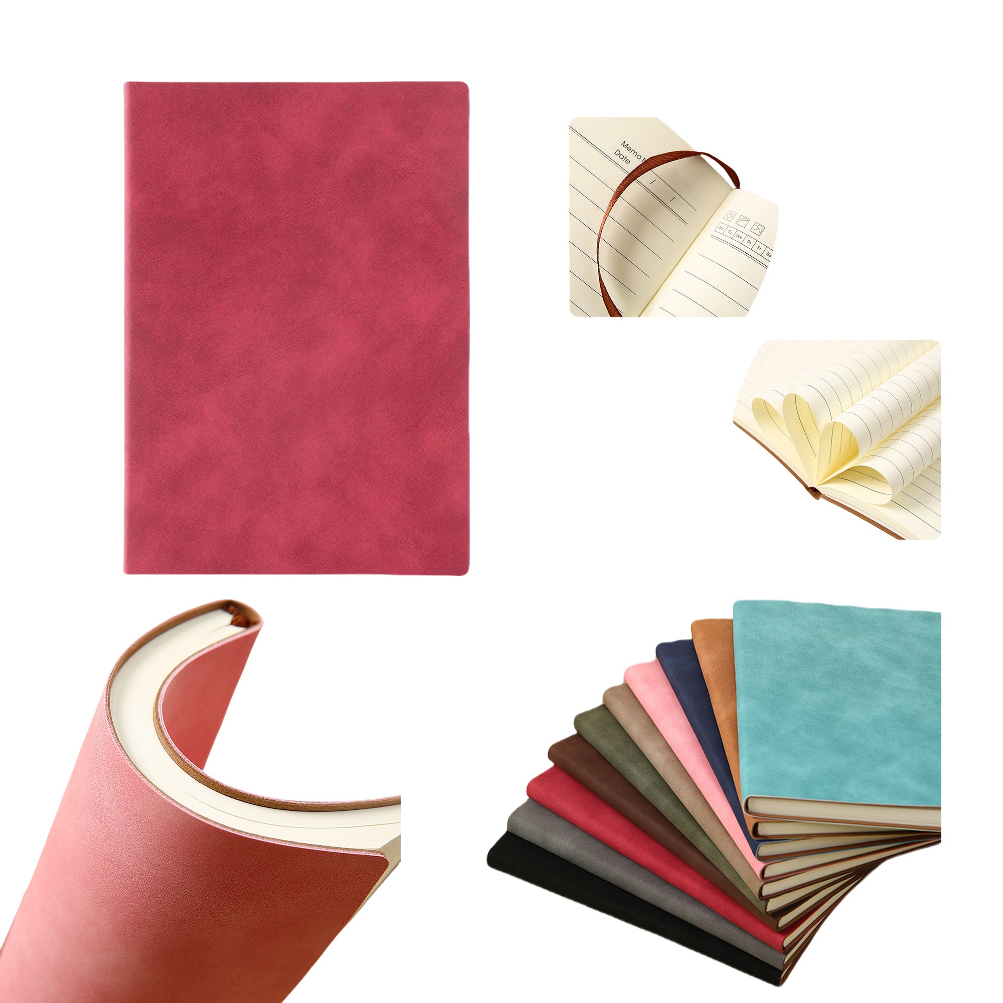 Premium Suede A5 Business Notebook