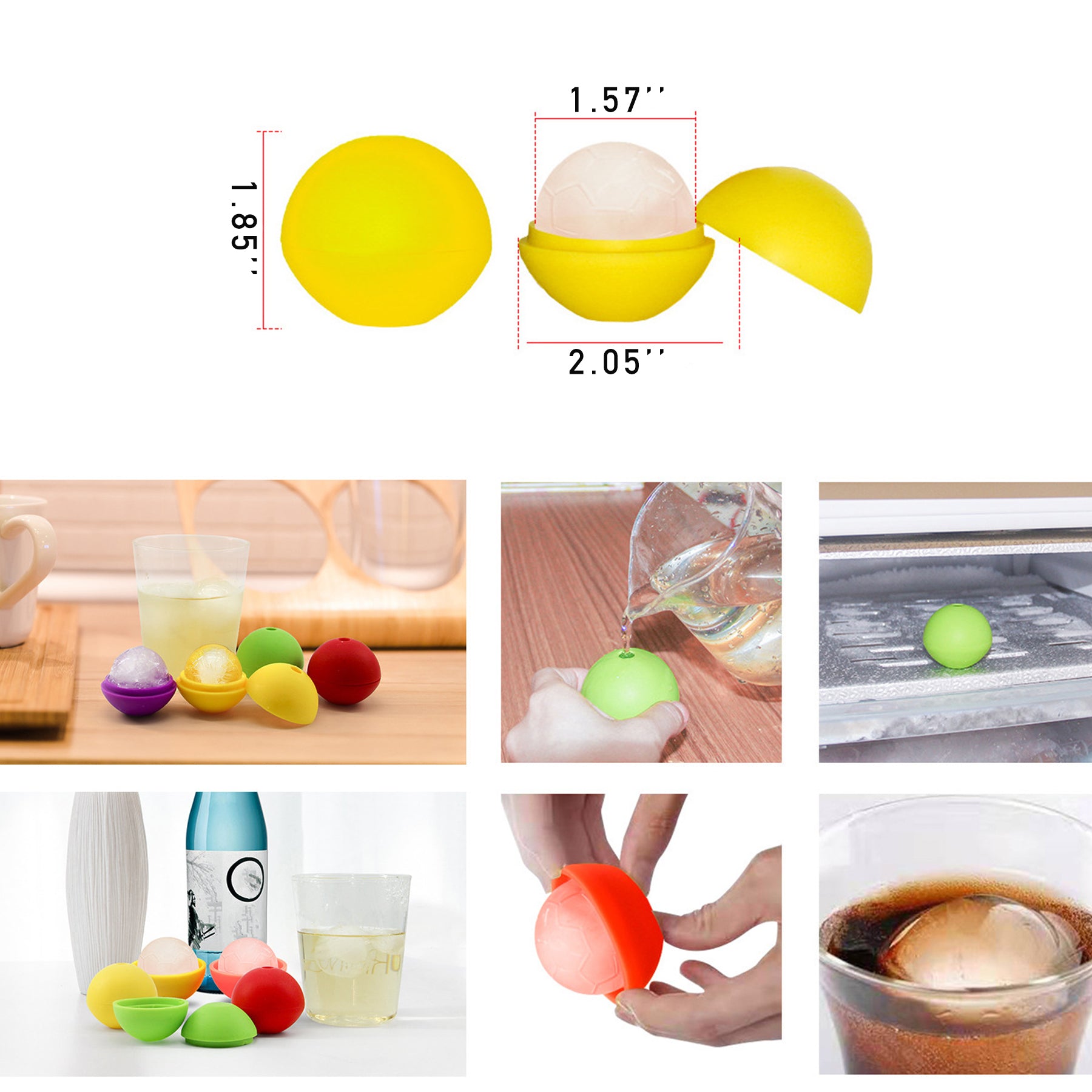 Soccer Shaped Ice Cube Mold
