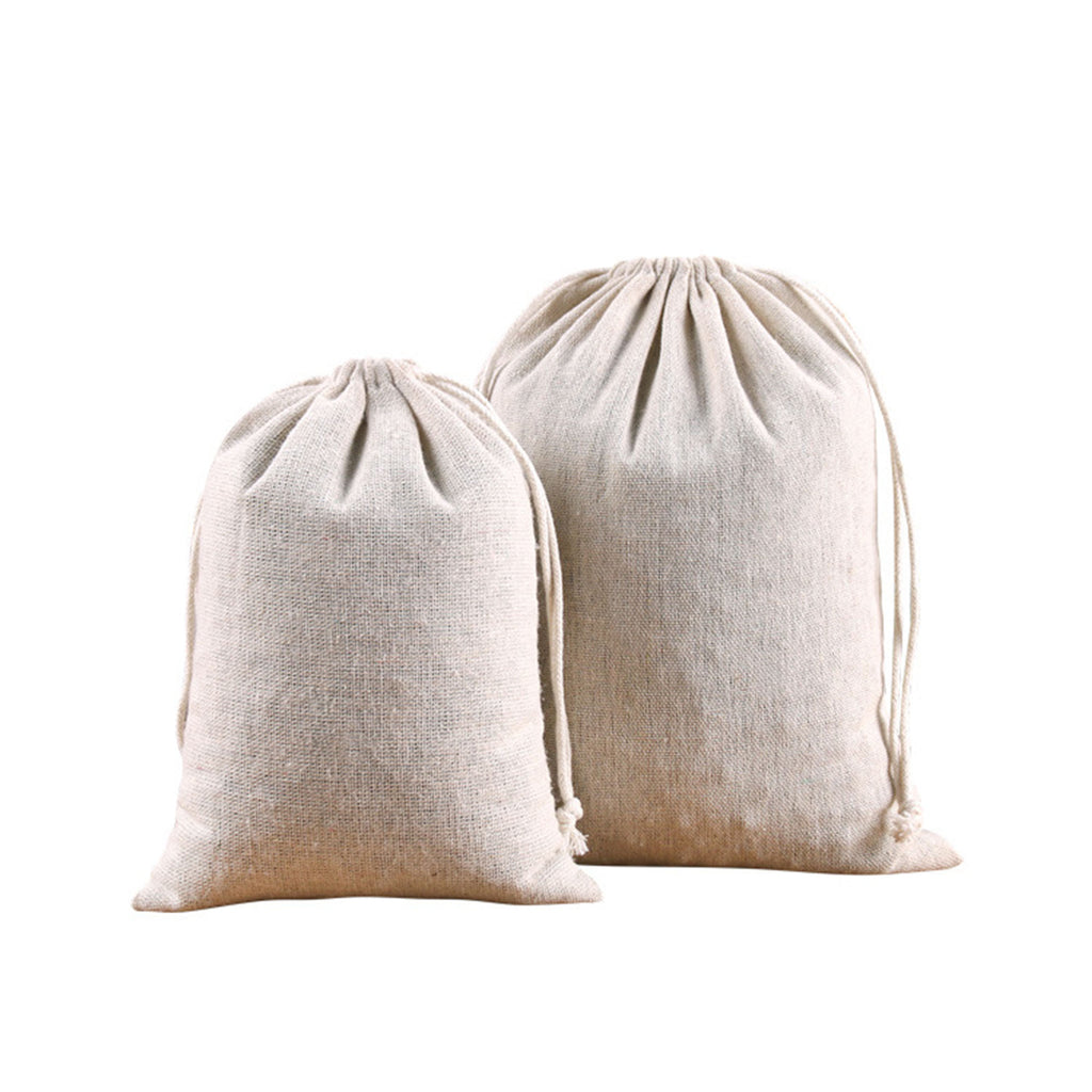 Natural Color Cotton Round Bottom Pouch