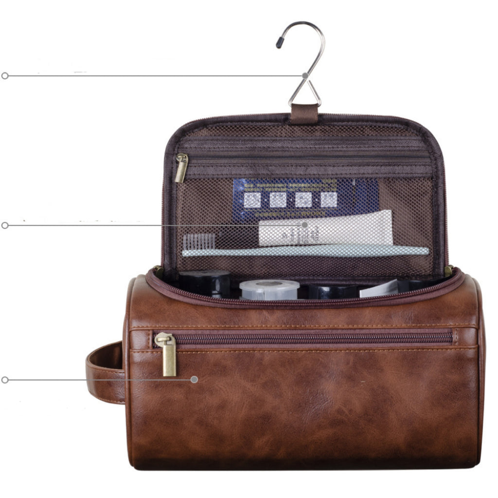 PU Leather Waterproof Toiletry Bag