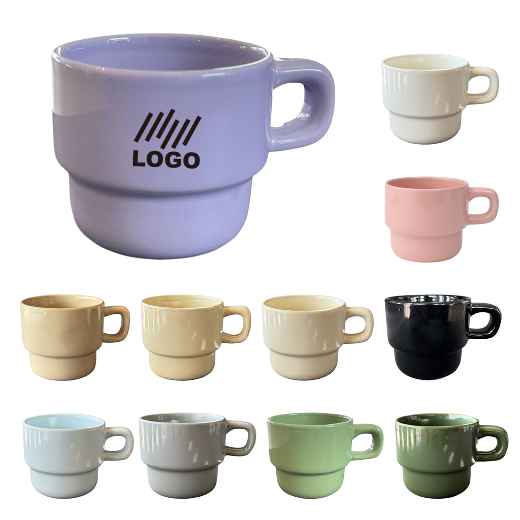 10oz Ceramic Coffee Cup With Handle