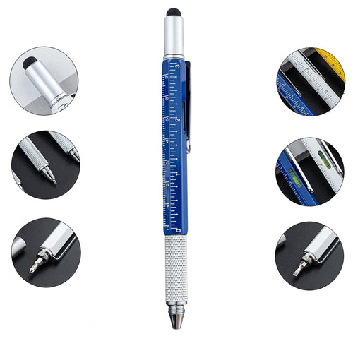 6-In-1 Aluminum Tool Pen With Screwdriver