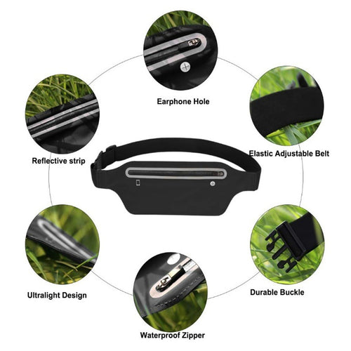 Adjustable Running Belt Waist Fanny Pack