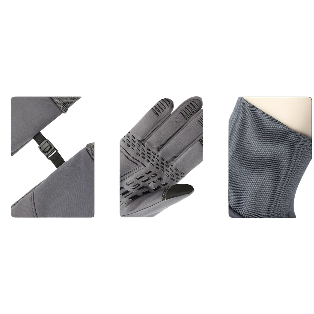 Unisex Fleece Lined Waterproof Non Slip Cycling Gloves