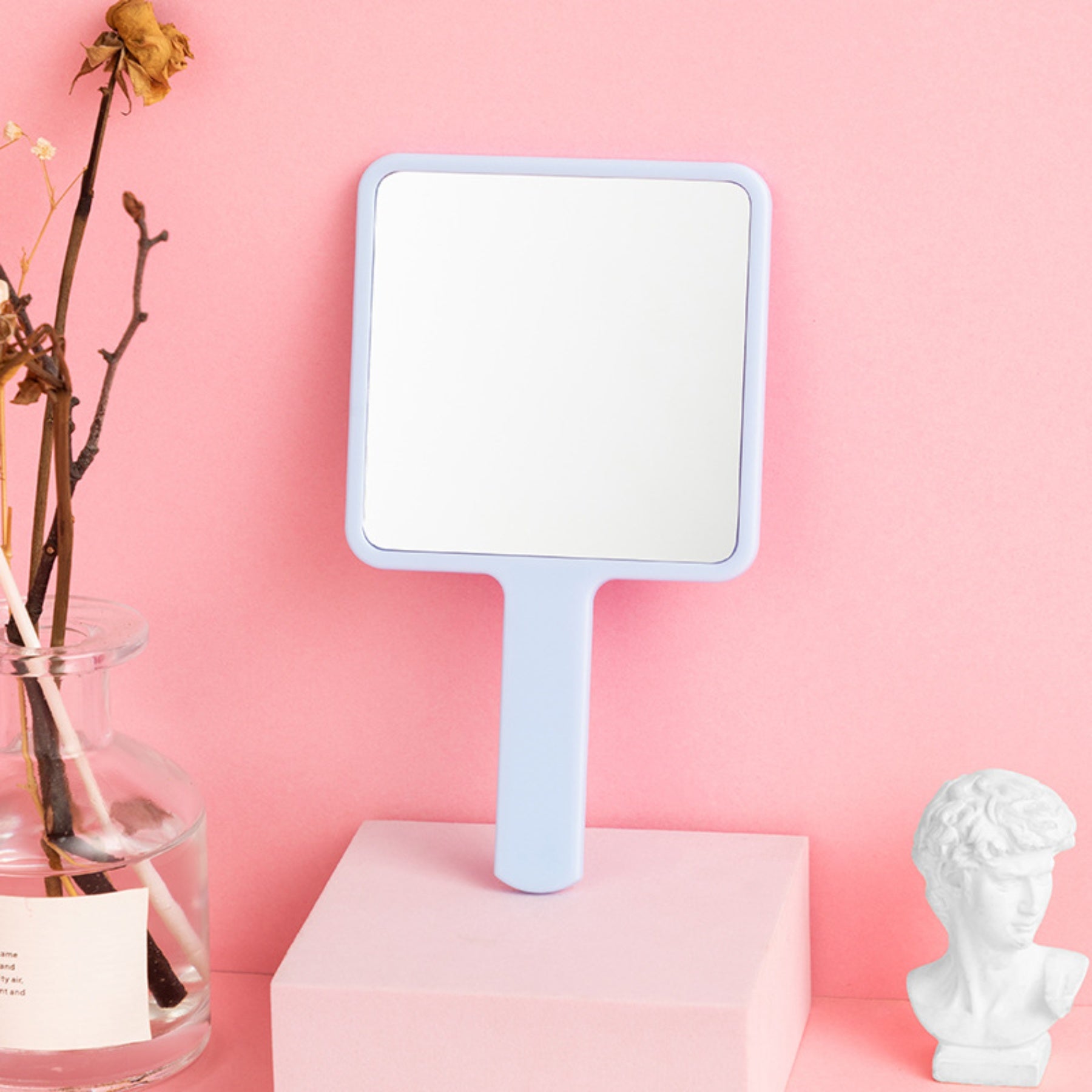Square Handheld Makeup Mirror