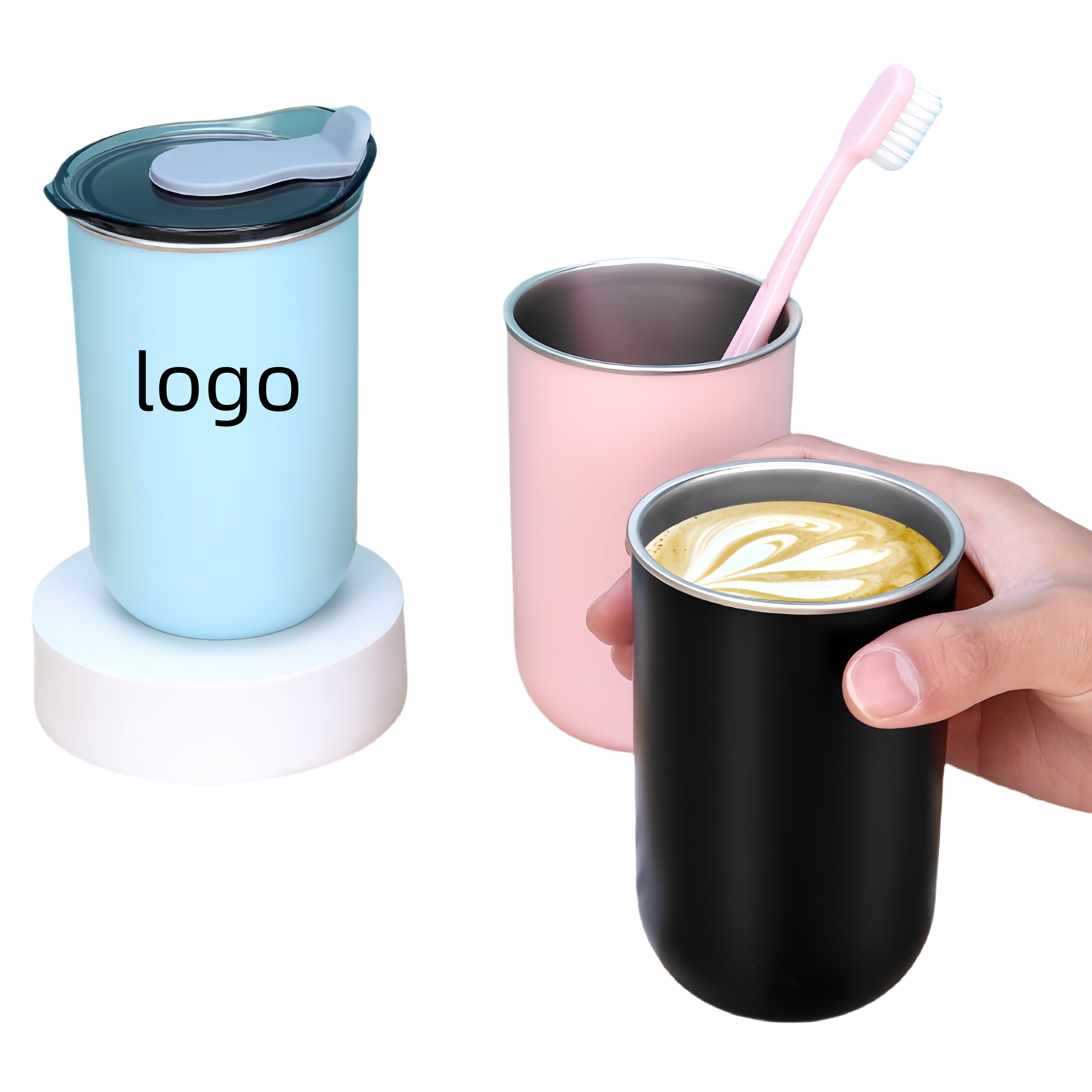 Stainless Steel Double-Wall Coffee Cup