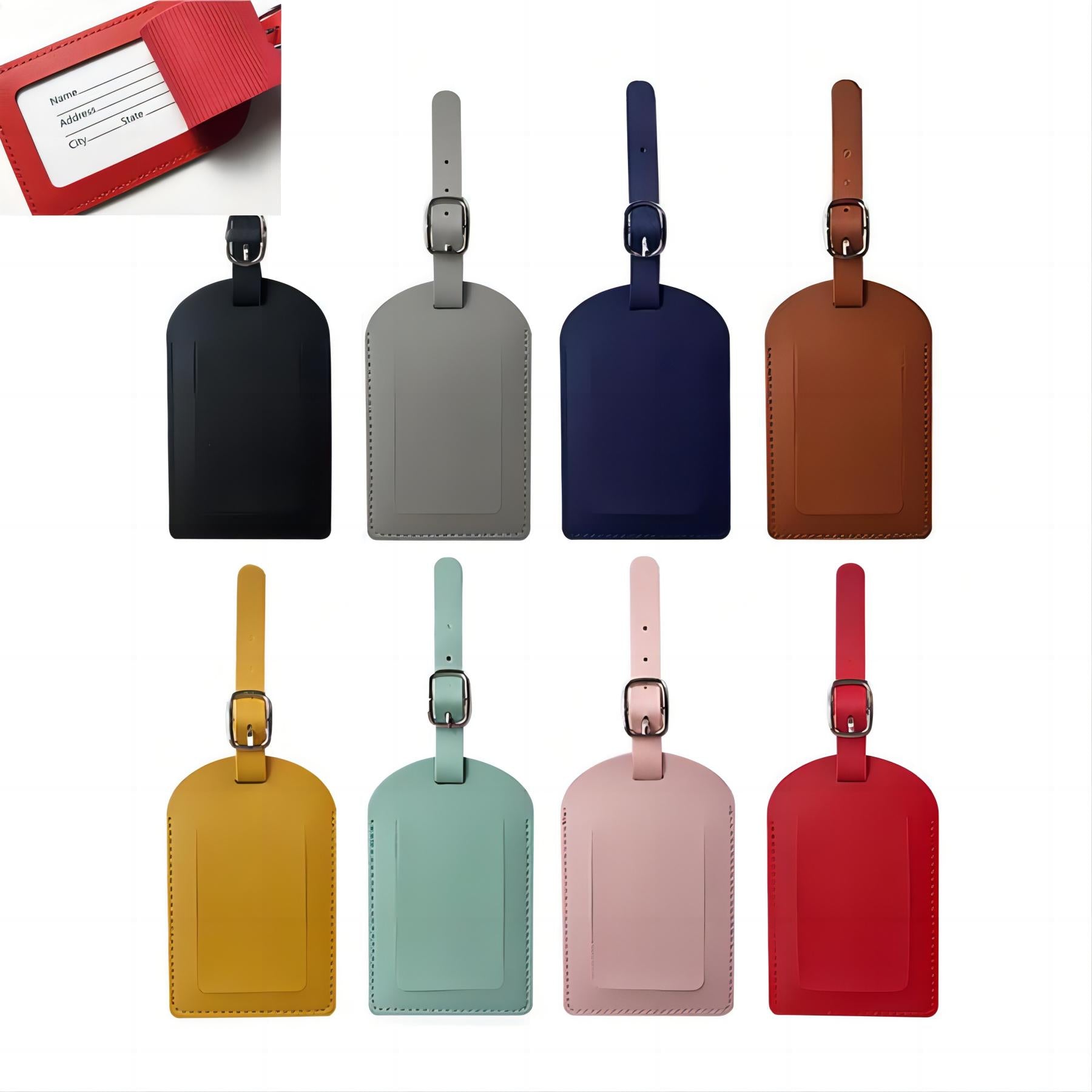 Custom Leather Luggage Tag