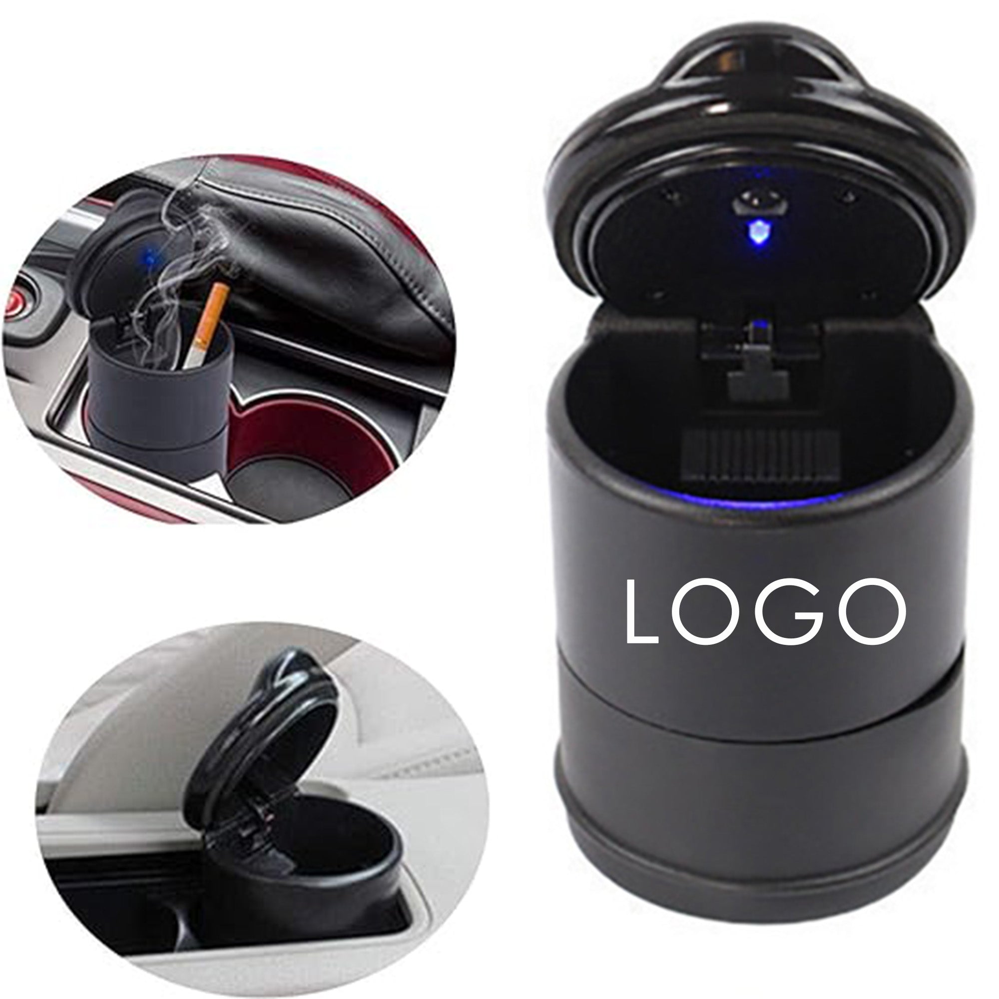 LED Car Ashtray with Lid