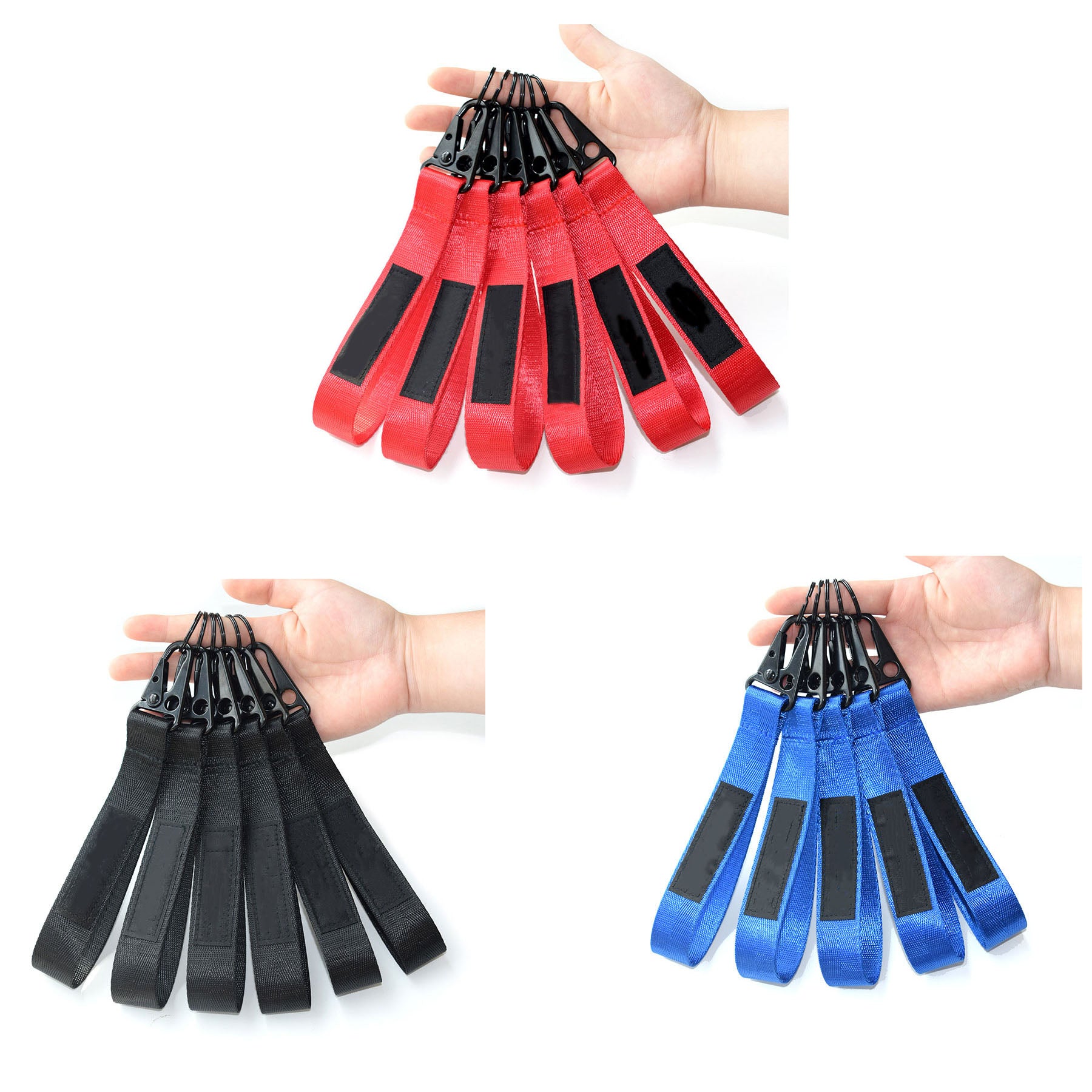 Nylon Short Lanyard Keychain