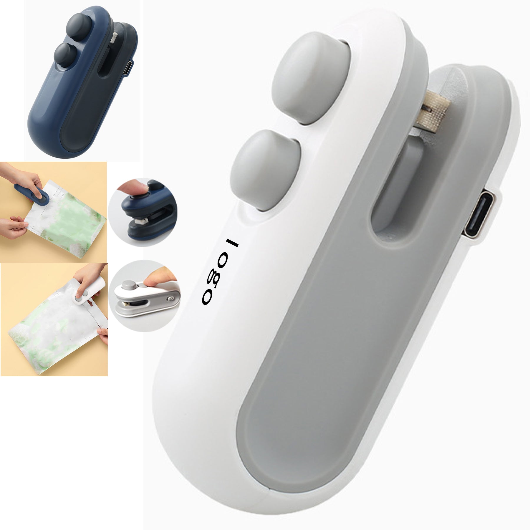 2-in-1 Mini Bag Sealer With Blade