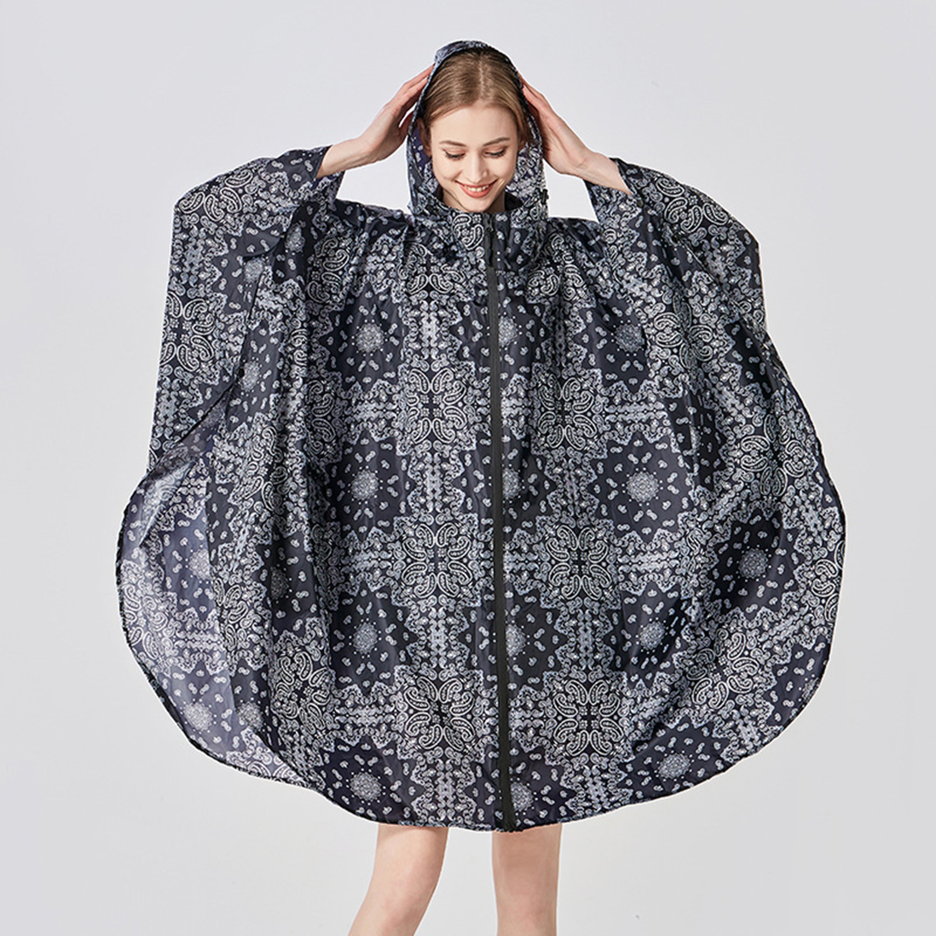 Zip-Up Rain Poncho