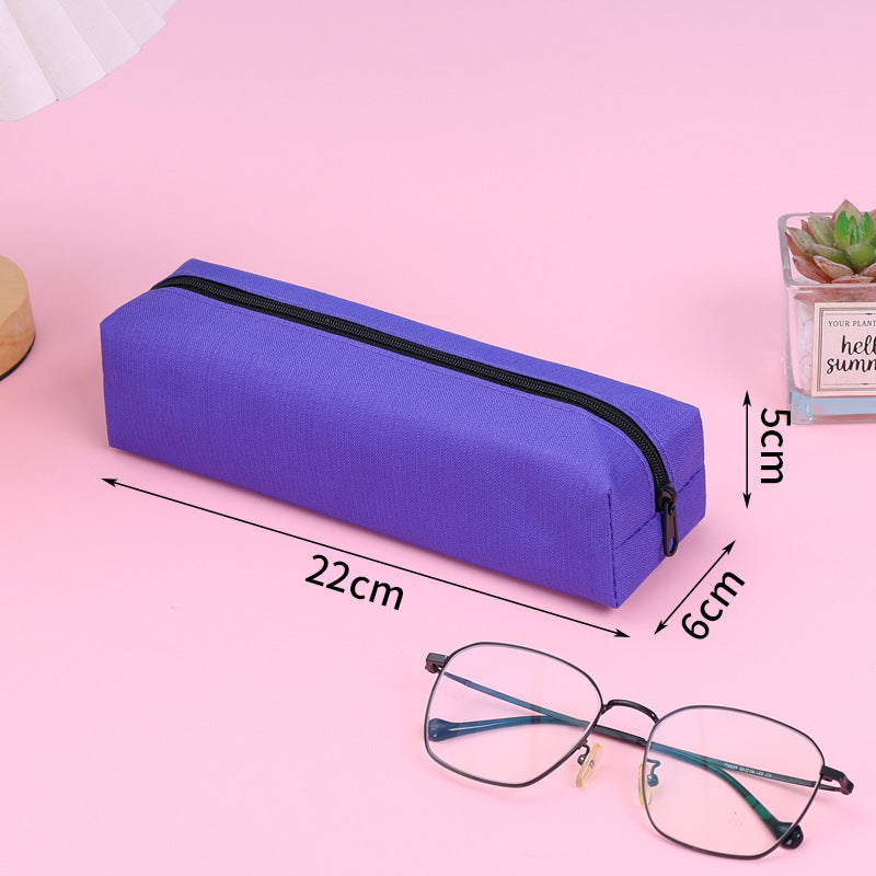 Simple Large Capacity Oxford Cloth Pencil Pouch