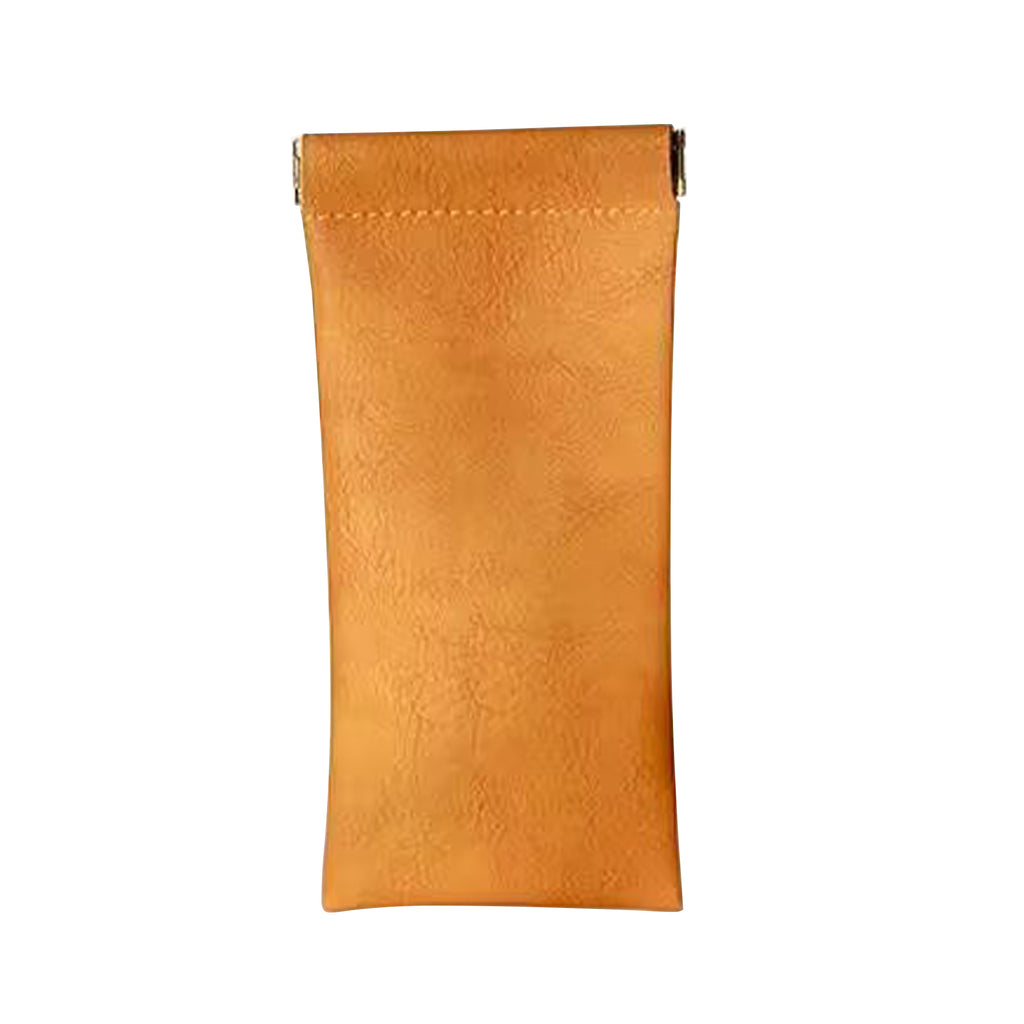 Leather Top Squeeze Sunglasses Pouch