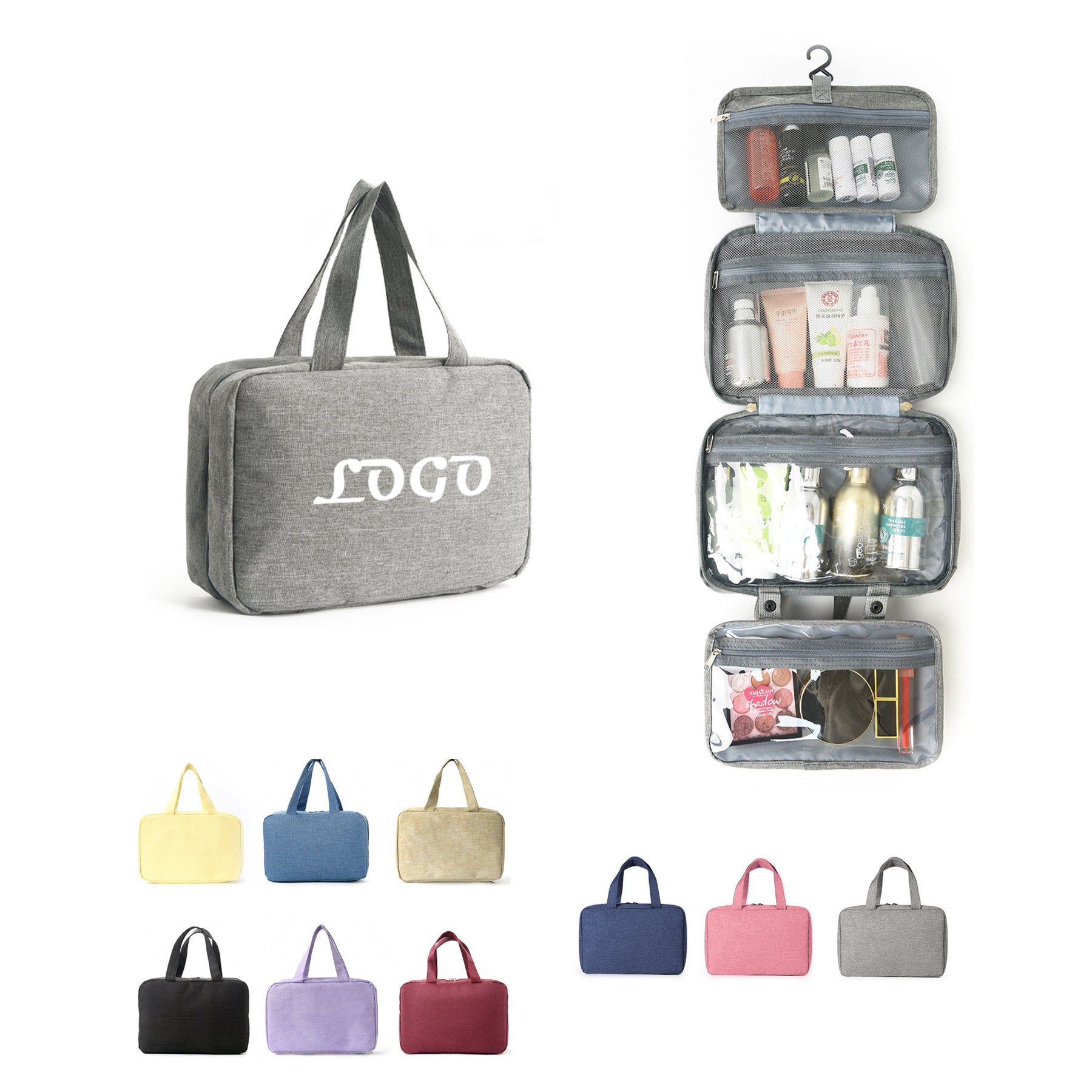 Hanging Hook Travel Toiletry Bag Makeup Cosmetic Bag