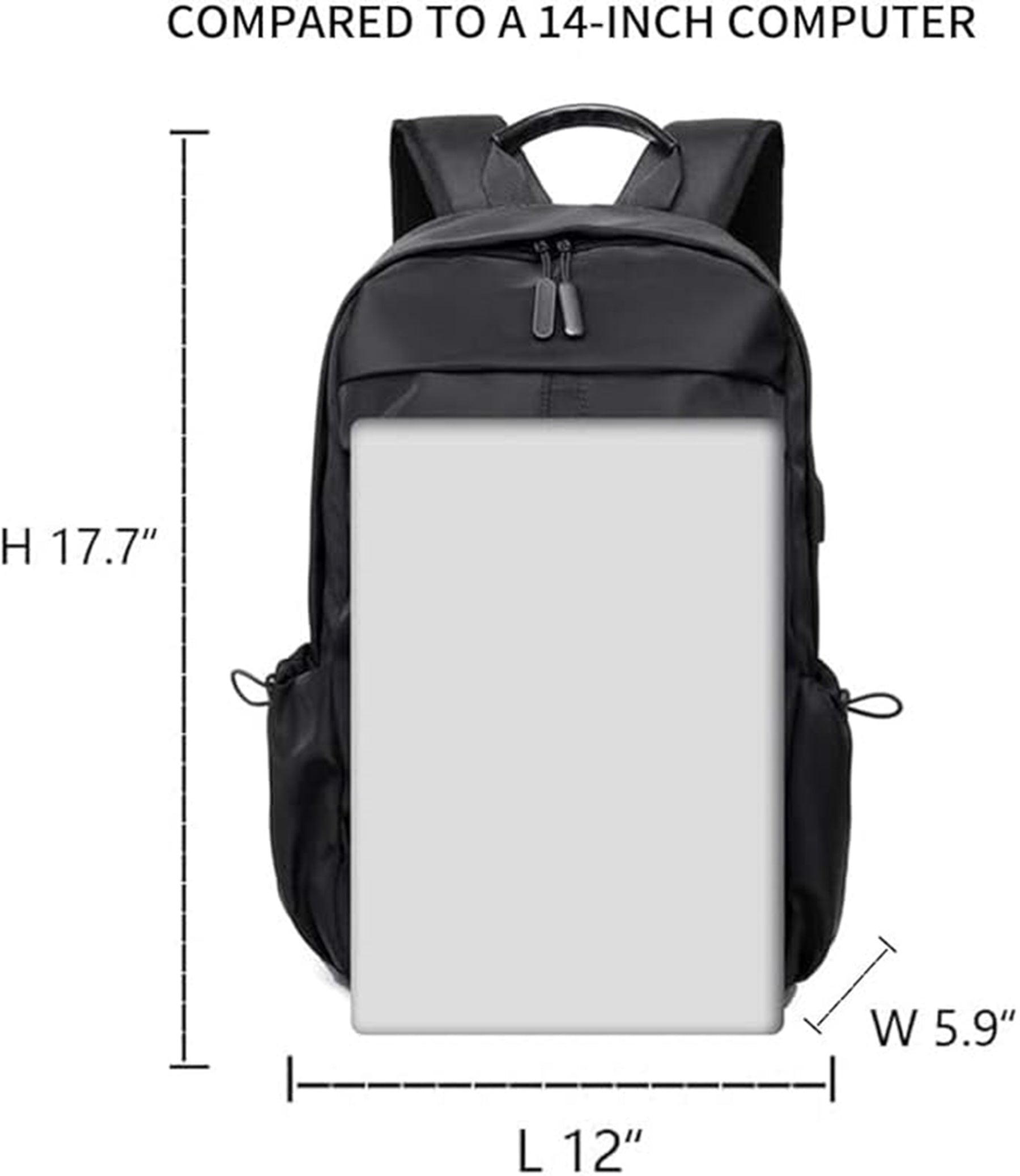 Athleisure Backpack With Usb Charging Port