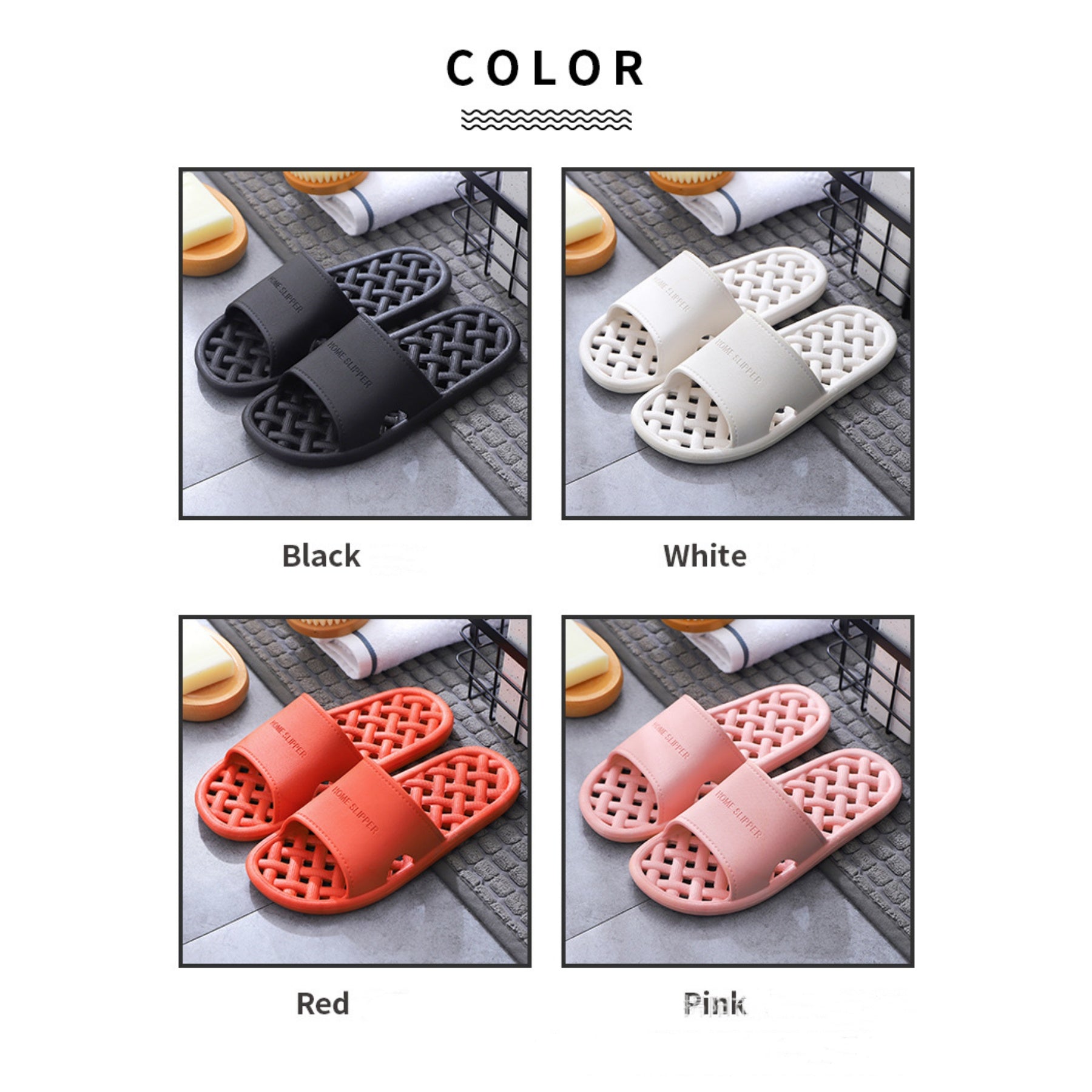 Quick Dry Non Slip Bathroom Slippers
