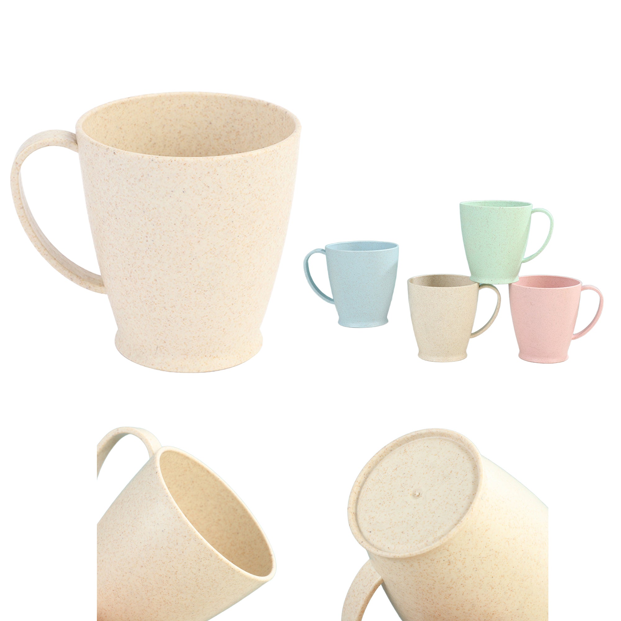 Wheat Straw Cup - Creative Handle Mouthwash Cup
