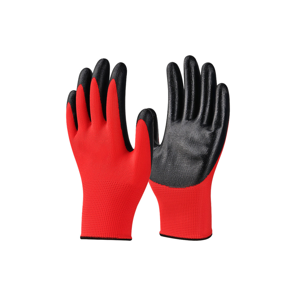 Blue & White Palm-Coated Gloves
