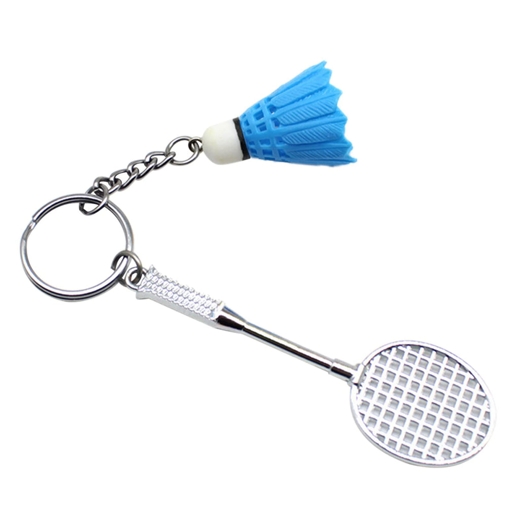 Badminton-Shaped Key Chain