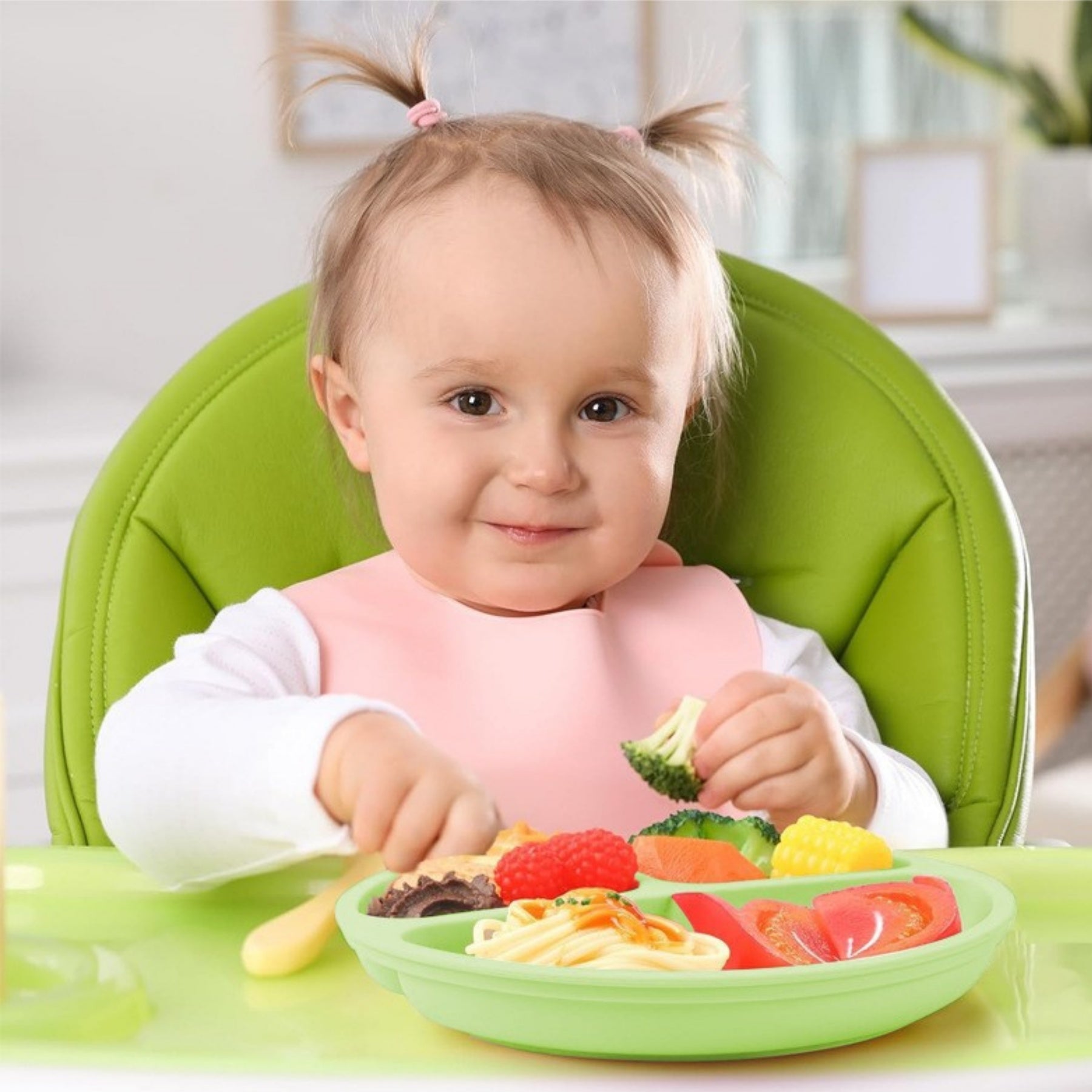 Food-Grade Silicone Kids Plate